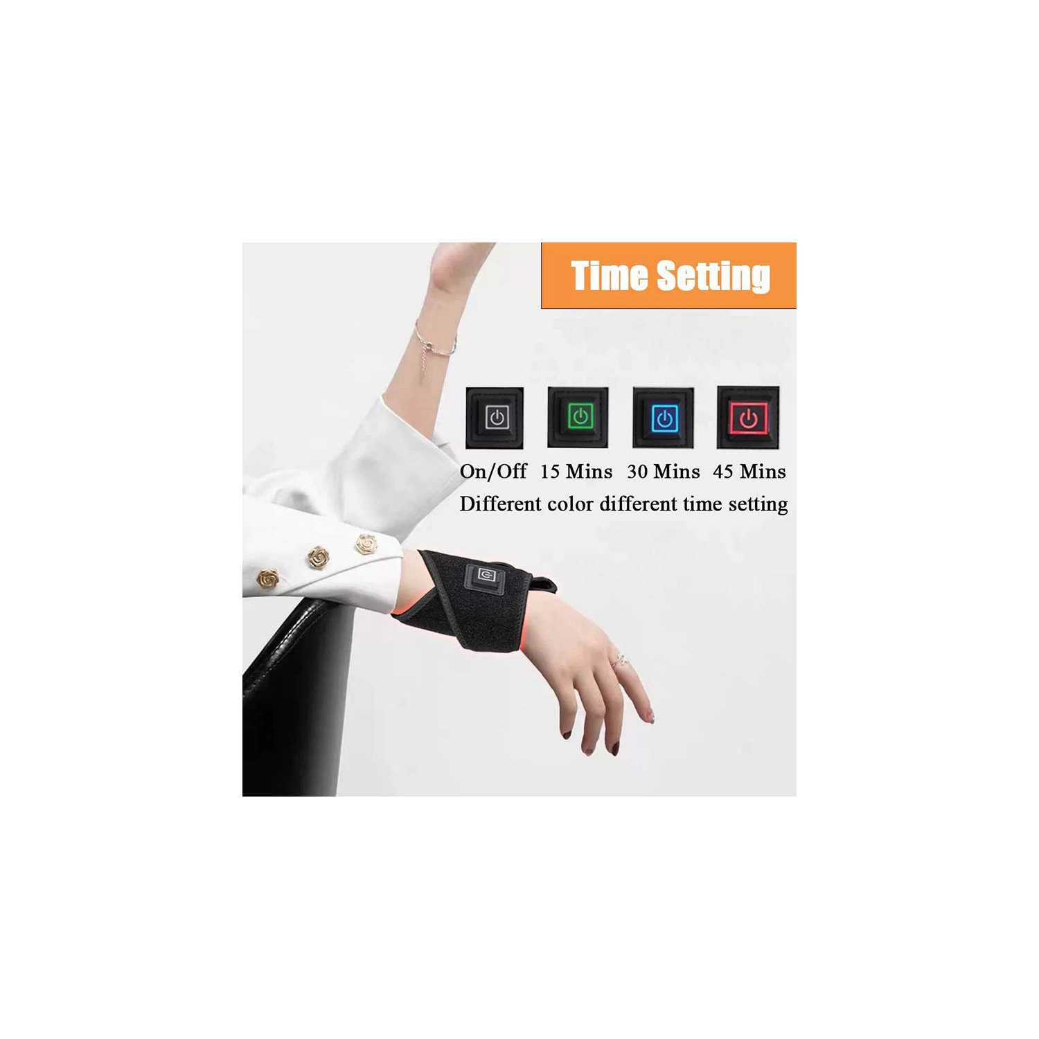 Infrared Light Therapy Strap for Neck 24 LEDs 660/850nm Red Light Physiotherapy Wrist Strap Neck Therapy Belt Wrap