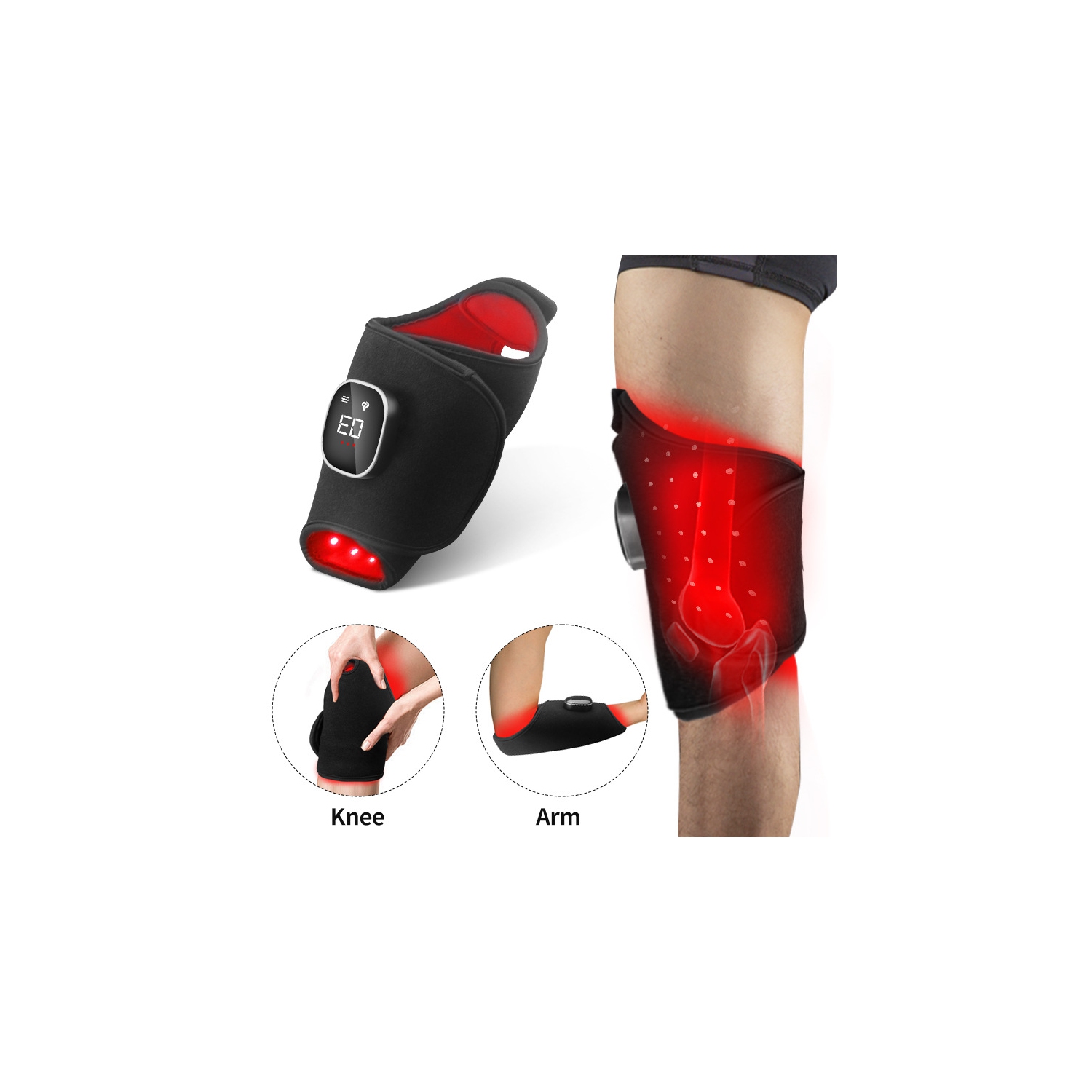 Red Light Therapy Foot Wrap Pad,Infrared Light Therapy Belt for Wrist Shoulder Knee Elbow,Red Light Therapy Device