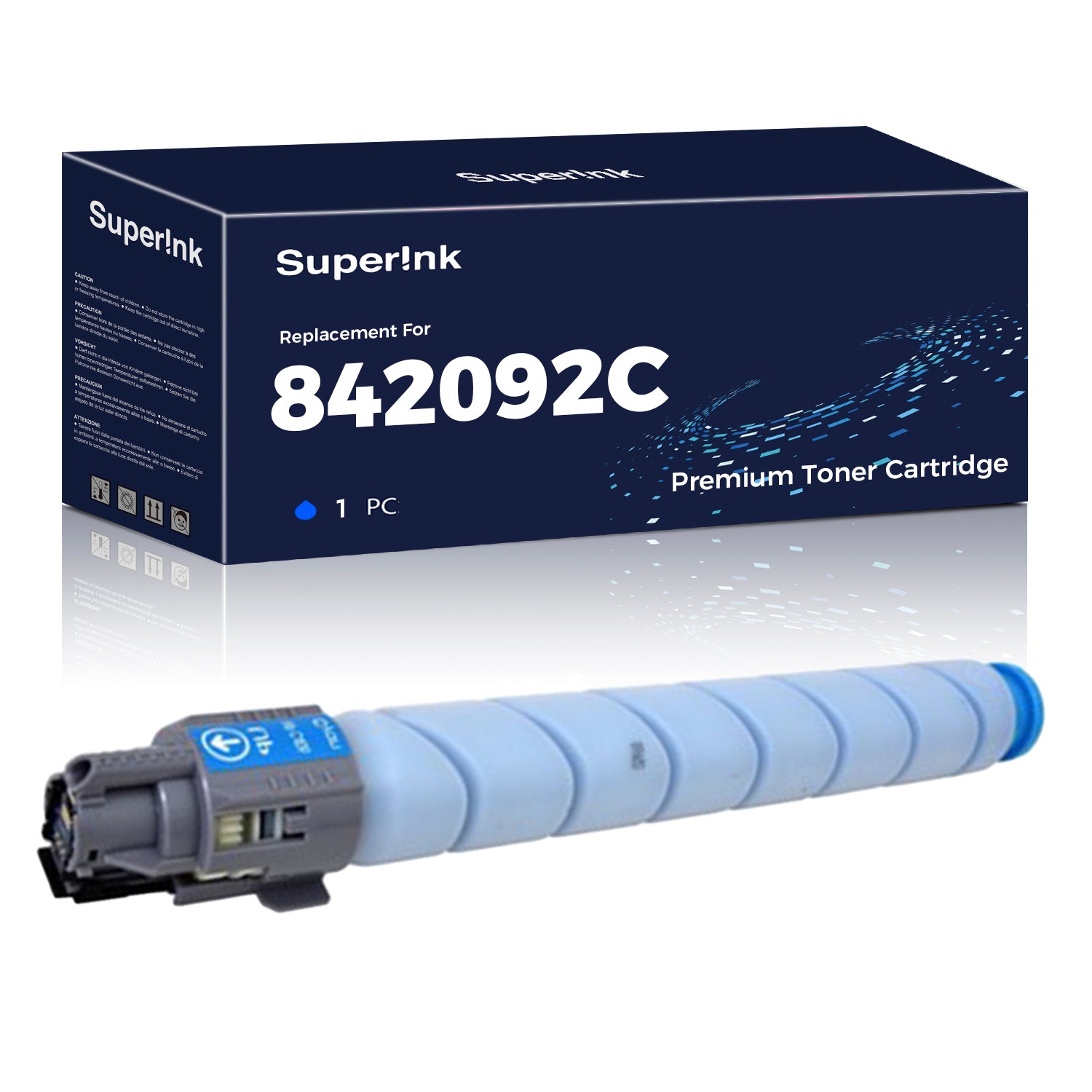 Compatible Ricoh 842092 Cyan Toner By Superink
