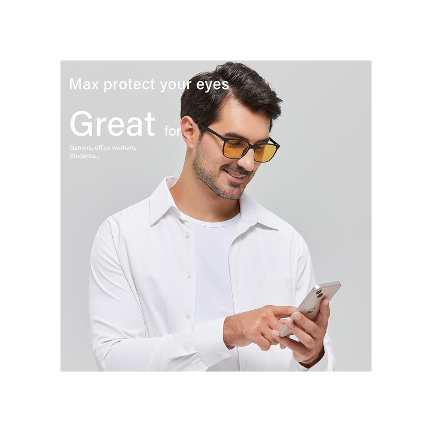 ANRRI Blue Light Blocking Glasses Computer Gaming Professional Powerful Filter Lens Anti Eyestrain Sleeping Glasses Men Women