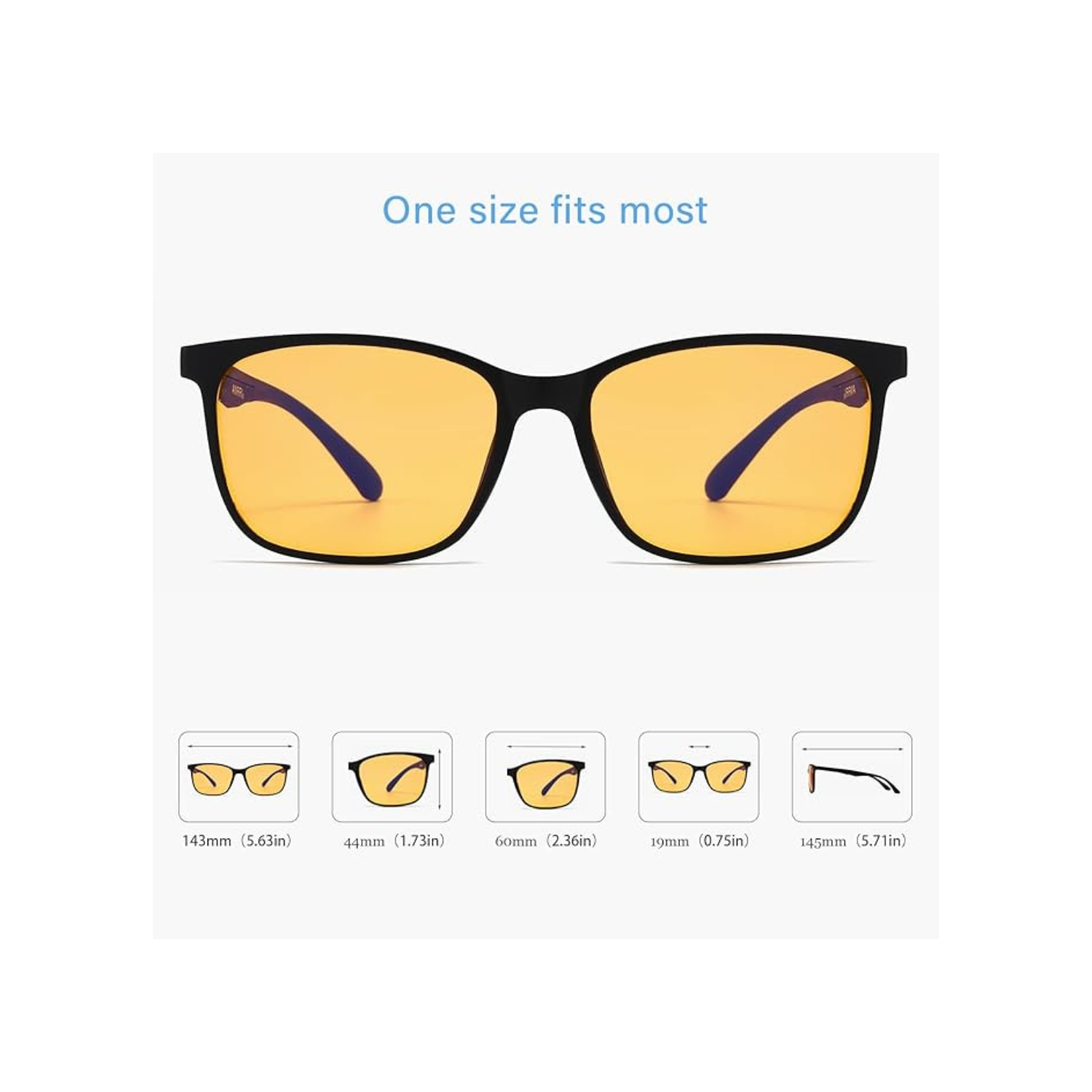 ANRRI Blue Light Blocking Glasses Computer Gaming Professional Powerful Filter Lens Anti Eyestrain Sleeping Glasses Men Women