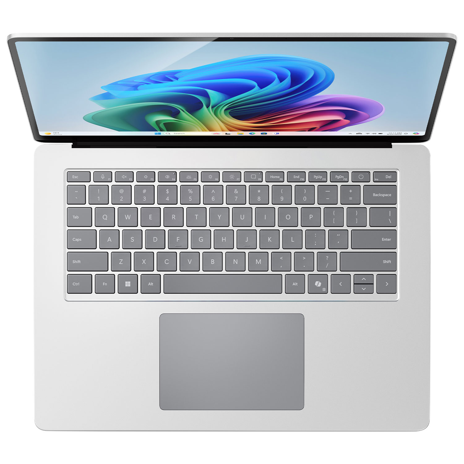 Portable Surface Laptop Copilot+ PC à écran tactile de 15 po de Microsoft 2025 - Platine - Ang