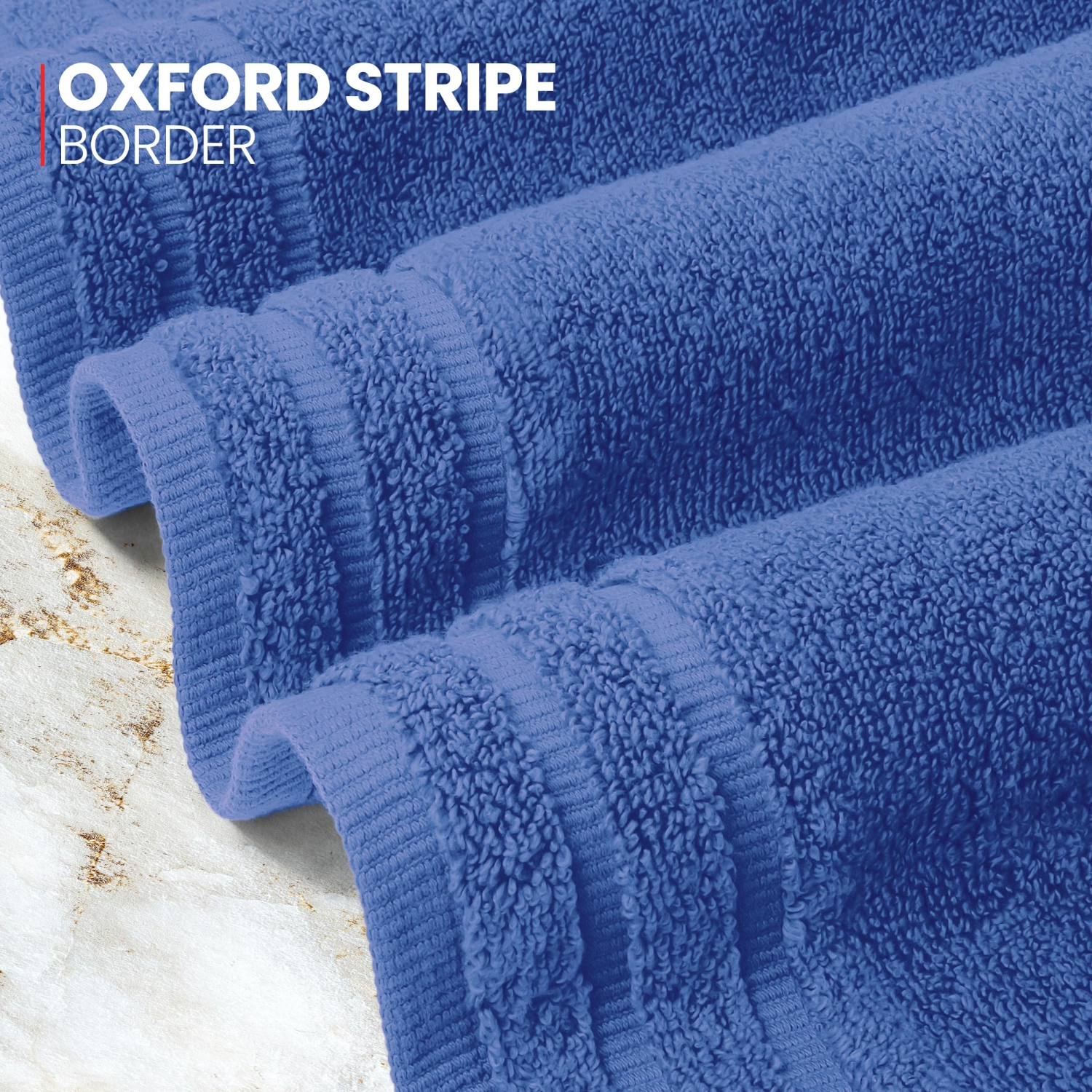 Canadian Linen Royale Face Towels Set, 13"x13", 12 Pack, Lightweight Quick Dry Soft Absorbent Cotton Shower Cloths for Hotel Spa Hair Salons Gym, Blue