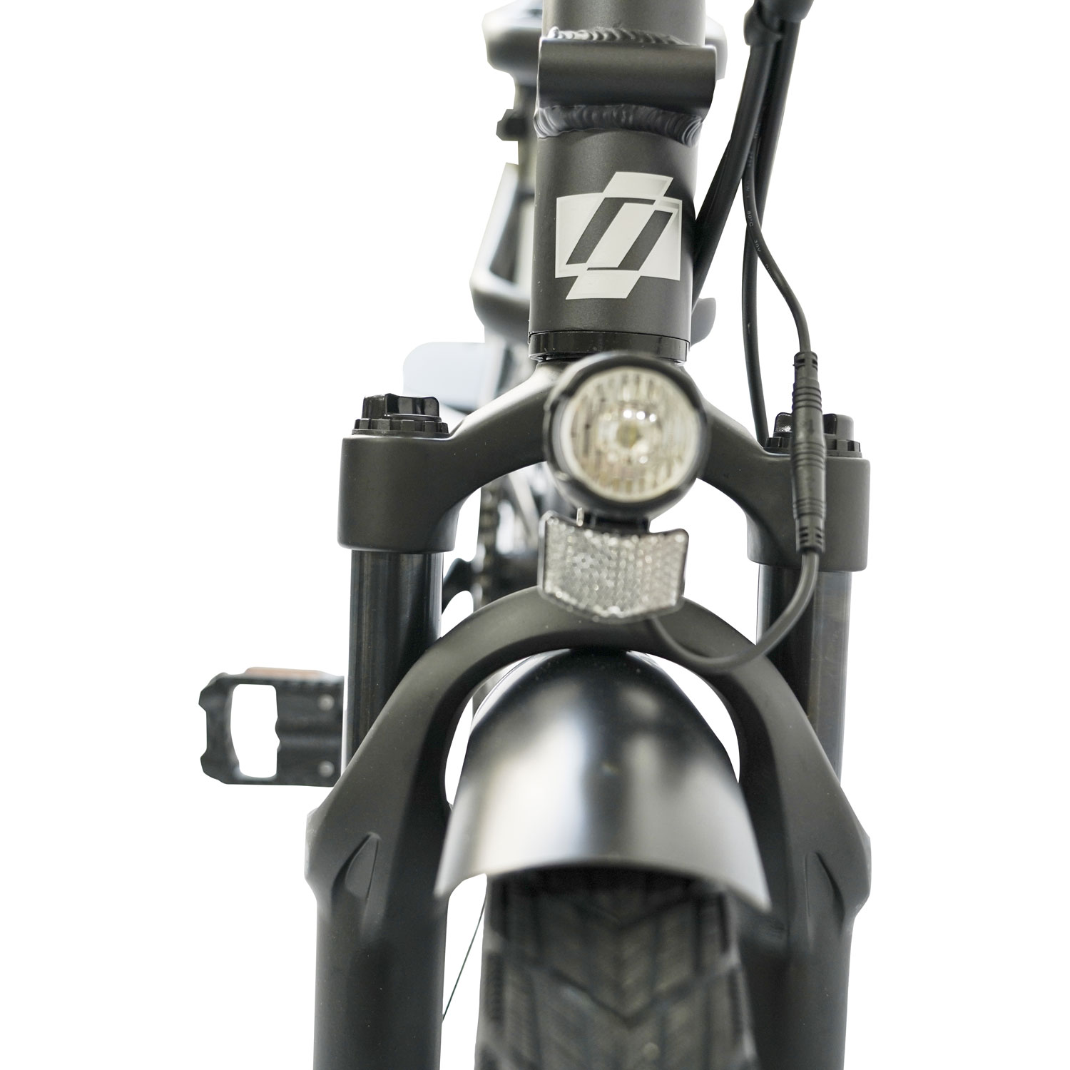 Vélo de ville électrique utilitaire à cadre bas Longtail de Ollie - Noir