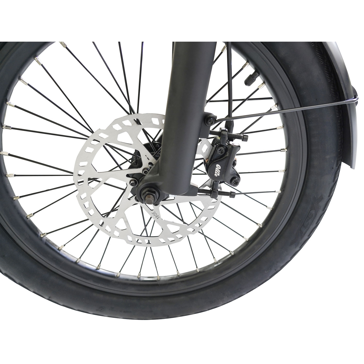 Vélo de ville électrique utilitaire à cadre bas Longtail de Ollie - Noir