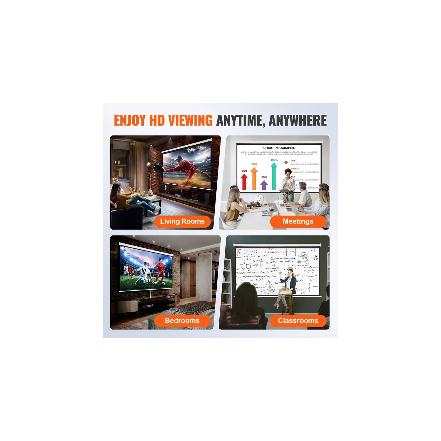 Ultra-Bright 3000+ Full HD Mini Projector, 4K 1080P Retractable Screen & Adjustable Projector Stand – Perfect for Home Theater, Outdoor Movie Nights