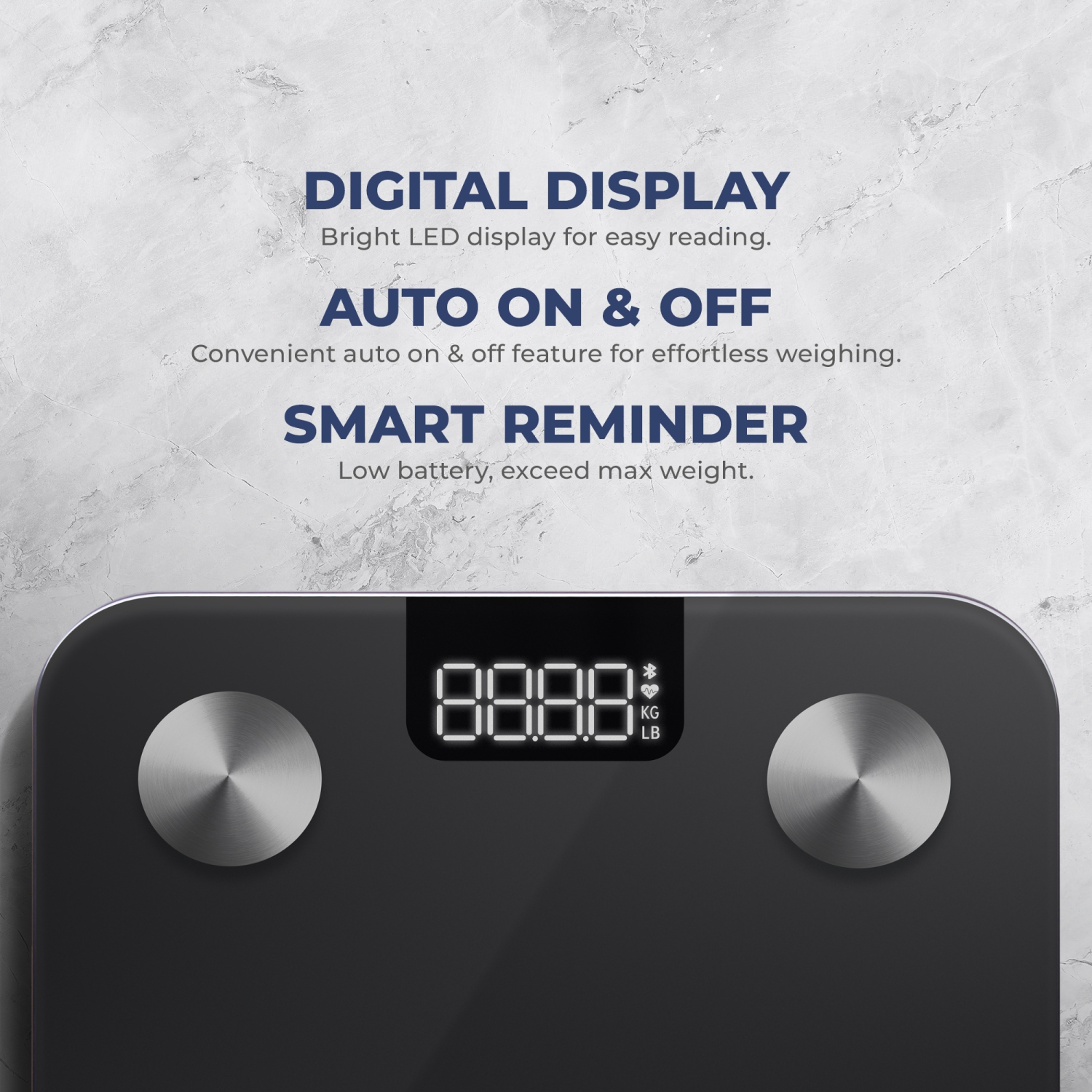 Pèse-personne avancé avec composition adipeuse corporelle de Sunny Health & Fitness, moniteur santé et application analyseur - 20 SF-WS022063