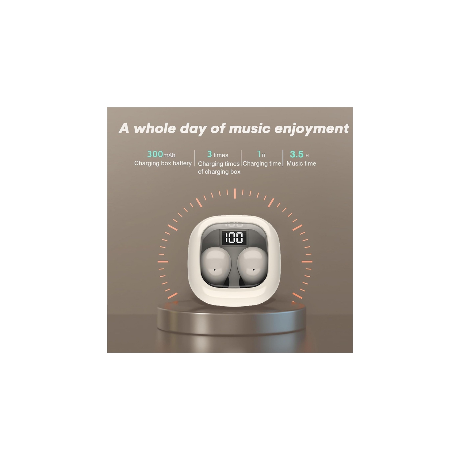 Invisible Earplugs Wireless Bluetooth Ultra Small Mini Discreet Micro Hidden Earplugs Suitable for Work, Sleep Headphones Wireless Earplug