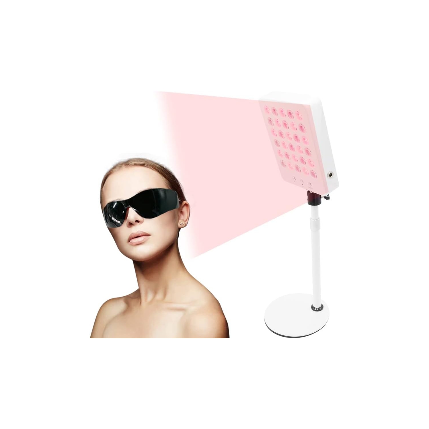 Red Light Therapy Device,Infrared Red Light Therapy Lamp with Adjustable Stand,Red Light NIR Panel for Body Pain Relief