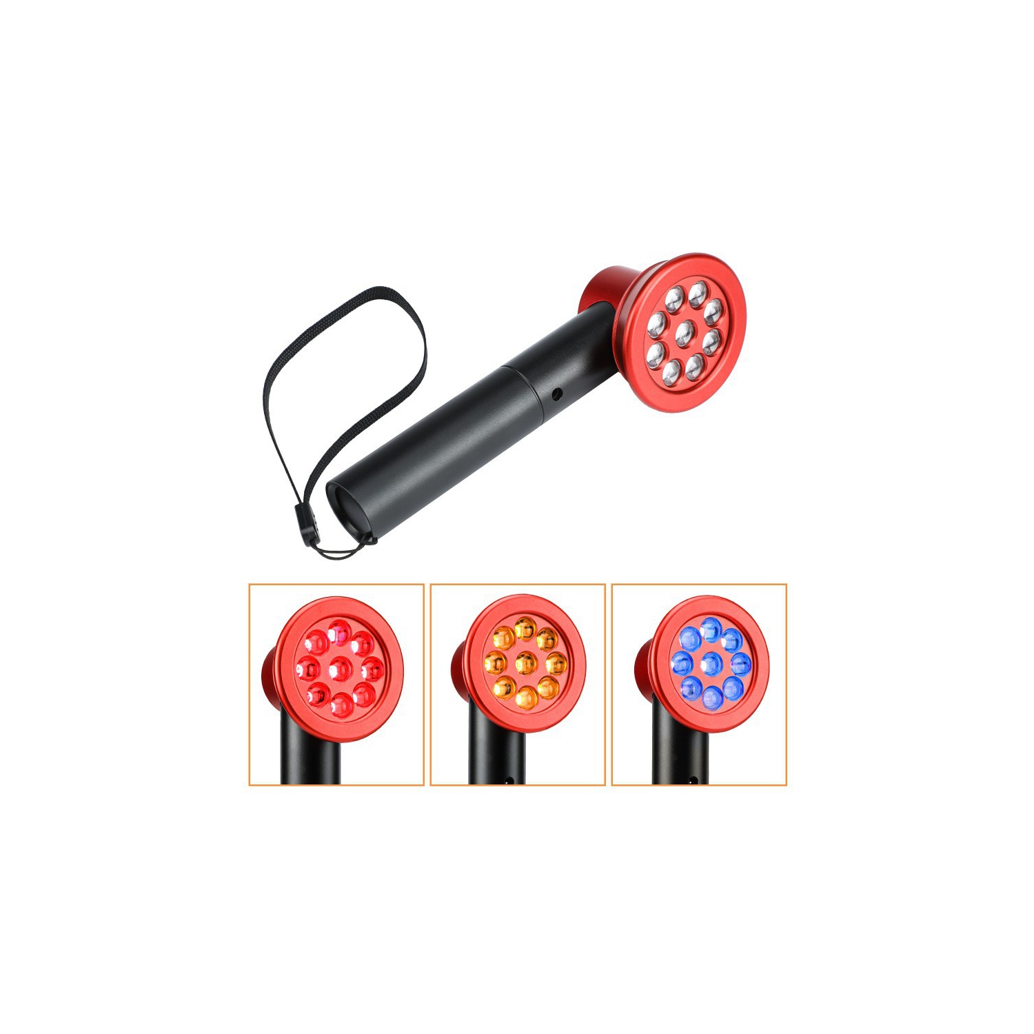 Handheld LED Light Therapy Device,660nm 850nm Red Light Therapy for Body Muscle Joint Pain Relief Facial Skin Care