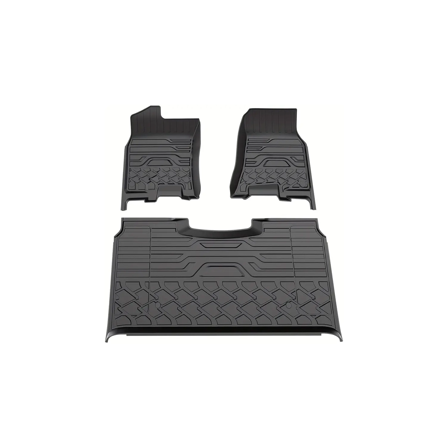 🎄🚗 Ensemble tapis et accessoires toutes saisons | Protection de plancher haut de gamme, pare-soleil UV, housses de siège pour Ram 1500 et plus