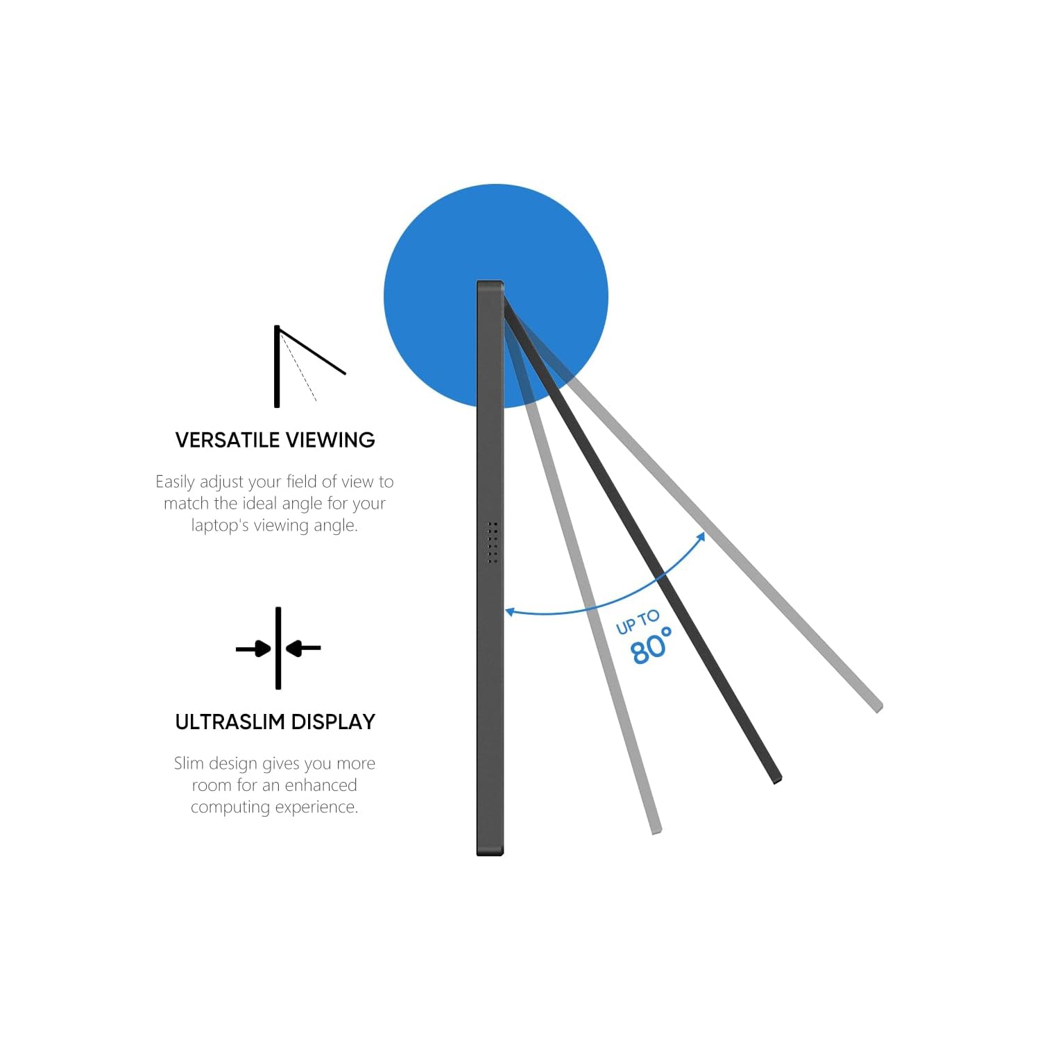 ARZOPA 16.1'' 144Hz Portable Gaming Monitor, 106% sRGB 1080P FHD Kickstand Portable Monitor with HDR, Ultra Slim, Eye Care, External Second Screen -