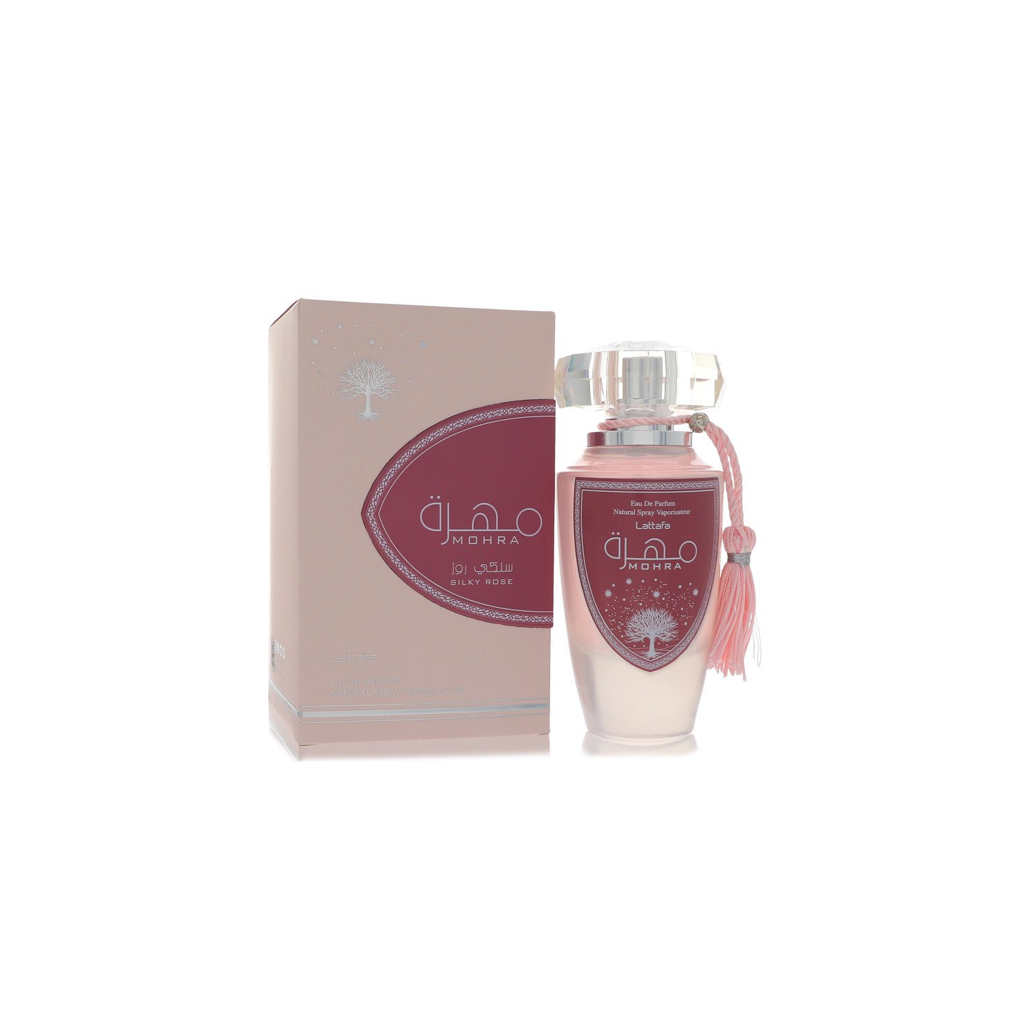 Lattafa Mohra Silky Rose by Lattafa Eau De Parfum Spray 3.4 oz