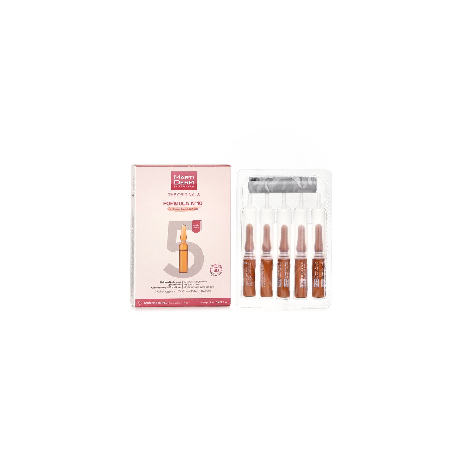 Ampoules tactiles couleur Formule Nº10 HD de The Originals, FPS 30 5x 2&nbsp;ml