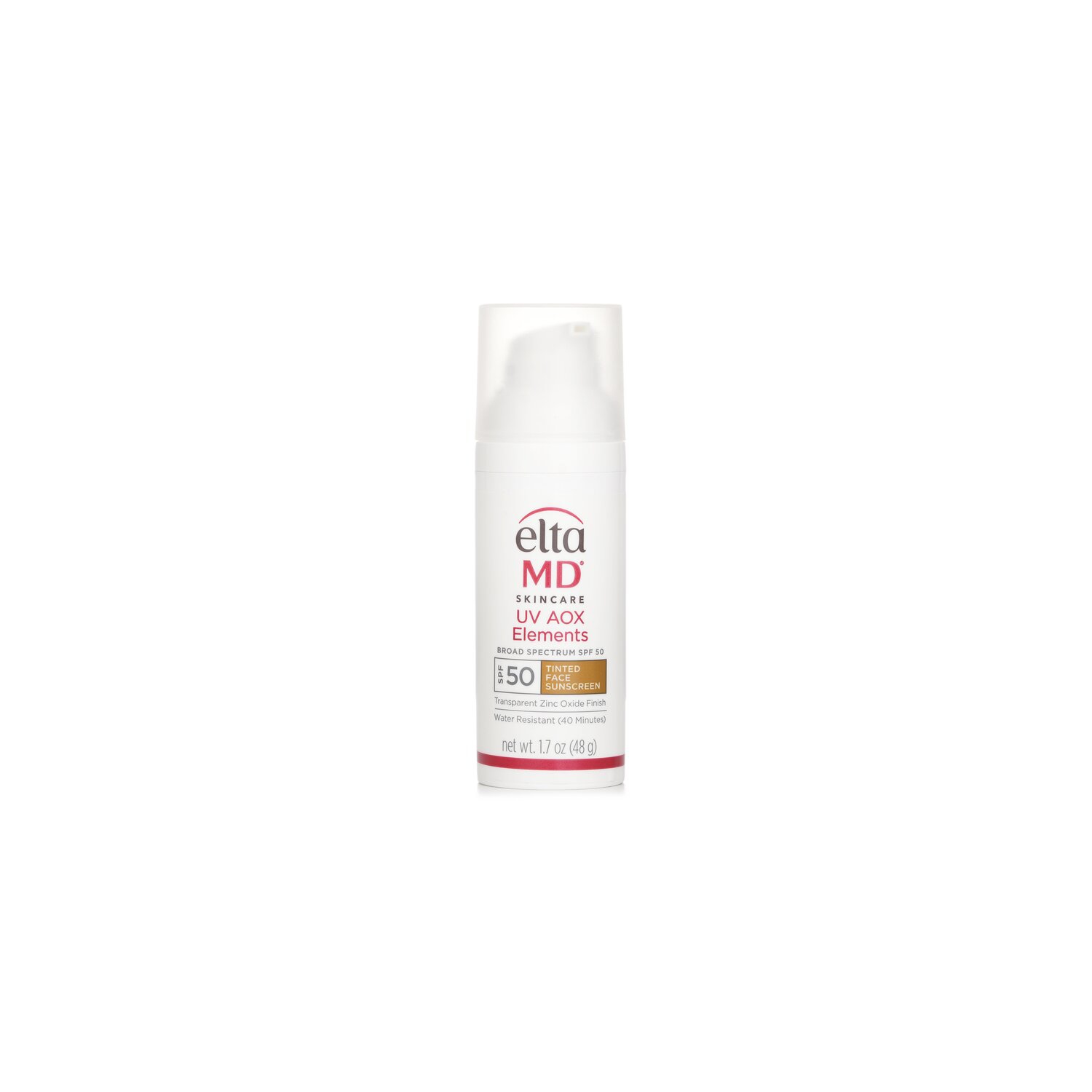 Uv Aox Elements Tinted Mineral Face Sunscreen Spf 50 - 48g/1.7oz