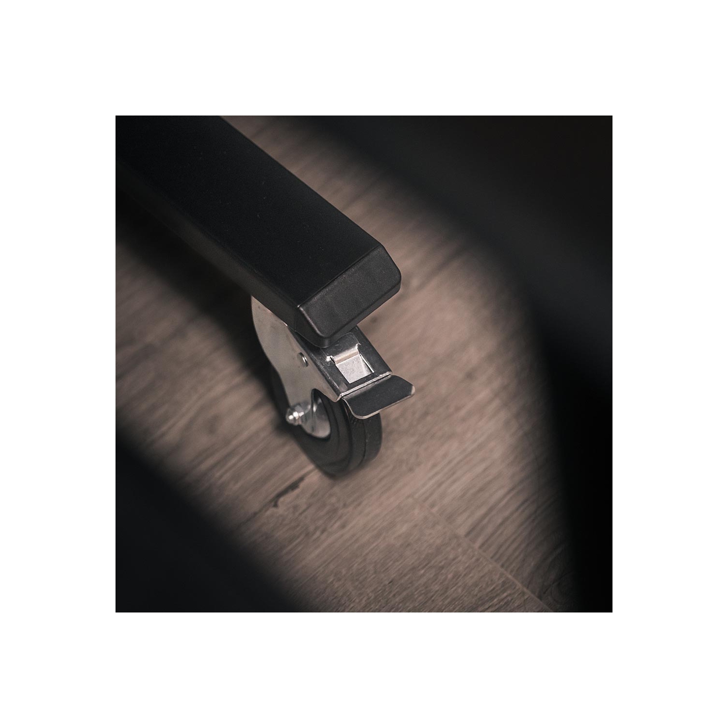 MotionGrey Heavy Duty Caster Wheels 3 inch for All Floors, M10 Threaded Locking Casters Set of 4, Universal Industrial Metal Swivel Wheel Desk Castor