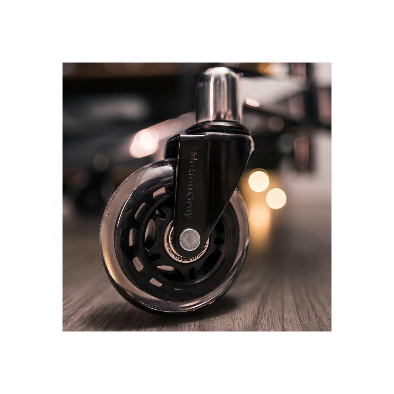 MotionGrey - SmoothGlide Office Chair Wheels with Gloves – 3" Casters for Office Chairs, Safe for Hardwood, Tile & Carpet, Quiet Rolling Replacement