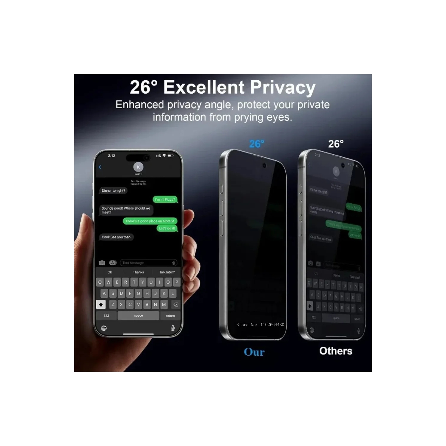 Protecteur d'écran en verre trempé antireflet Supershield pour iPhone 16e - Paquet de 2