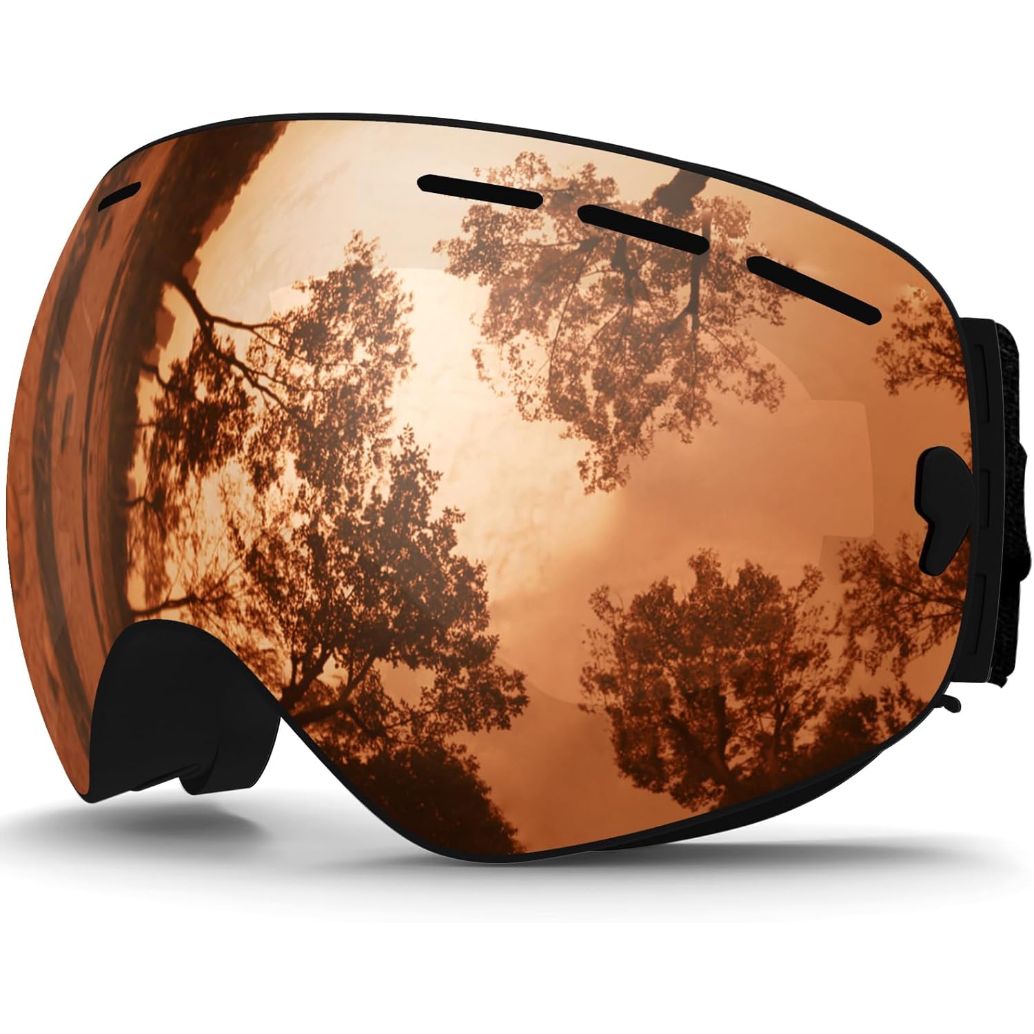 Lunettes de ski, lunettes de planche à neige Winter Snow Sports Snowboard Jeunes et hommes Femmes Ski Ski Ski Motoneige, A21-Matter Cadre