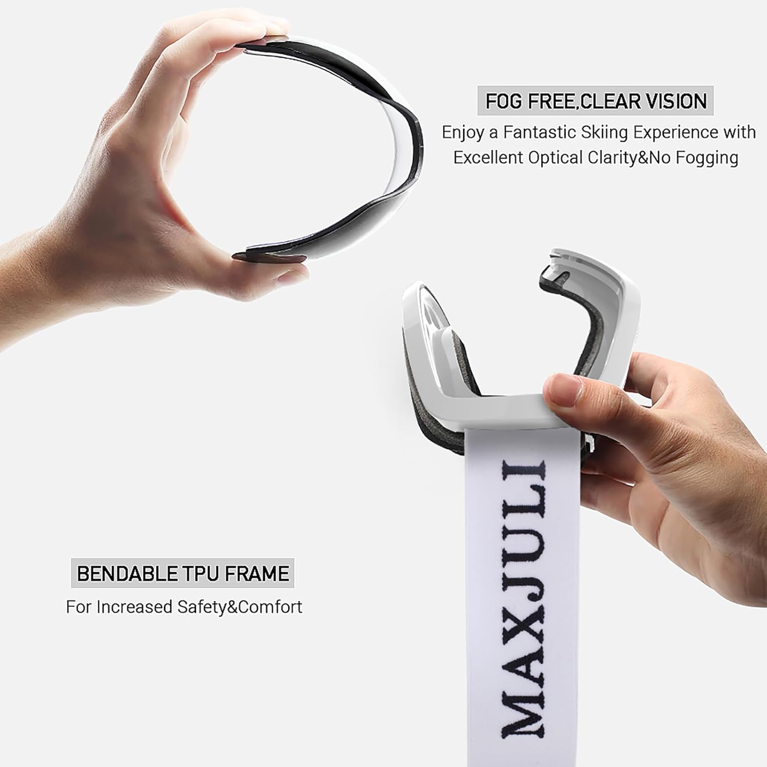 Ski Goggles,Winter Snow Sports Snowboard Goggles Youth & Men Women Skiing Skating Snowmobile,C05-white Frame/Silver Vlt 12%