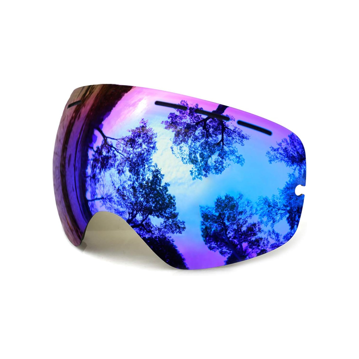 Lunettes de ski, lunettes de planche à neige pour sports d'hiver Lunettes de neige Jeunes et hommes Femmes Ski Ski Motoneige, B03-bleuObjectif