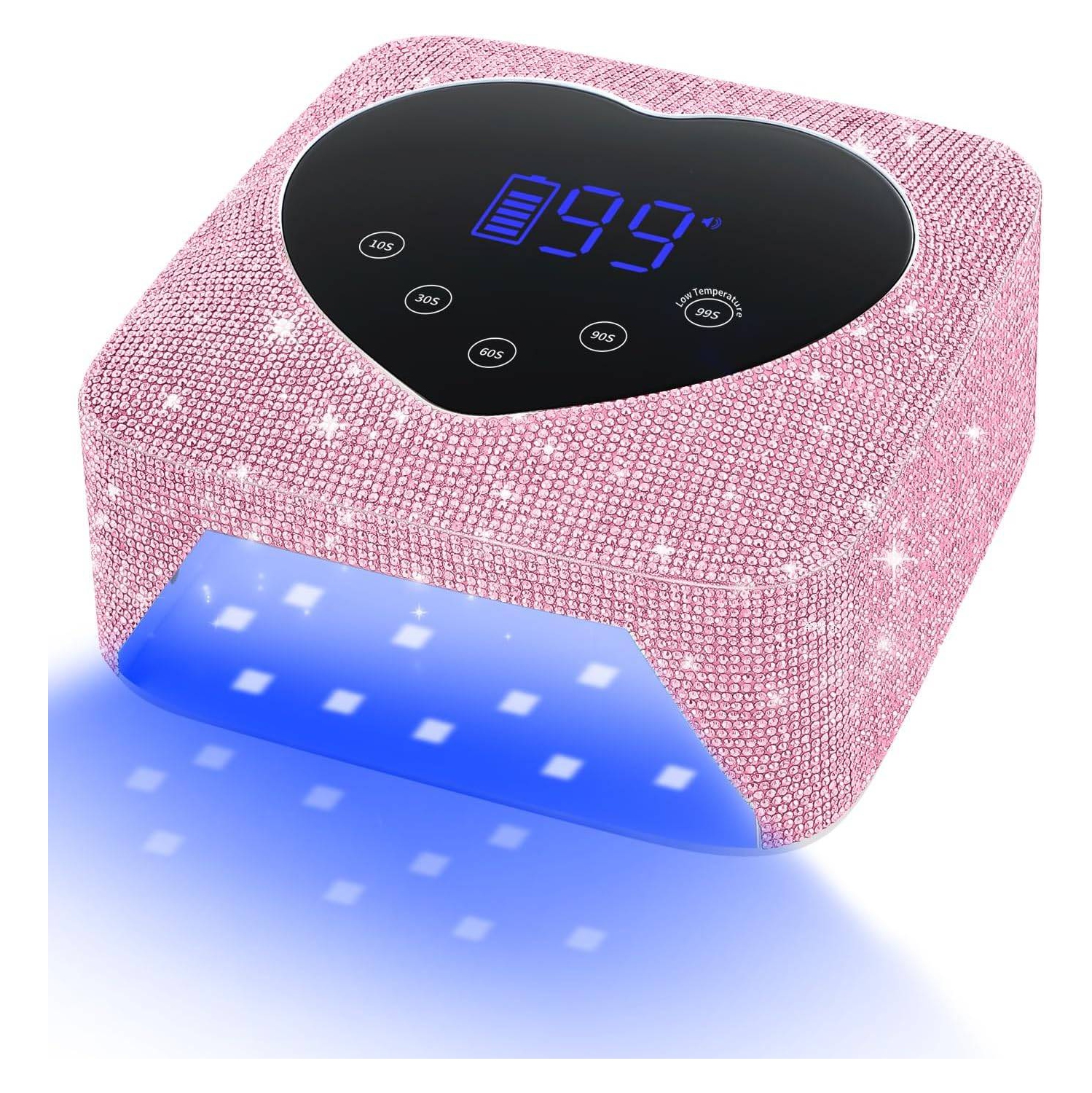 UV Light for Nails,Cordless Rechargeable UV Nail Lamp,Fast Nails Dryer Curing Lamp for Salon & Home,Gel Nail Polish UV Light with 5 Timer Setting