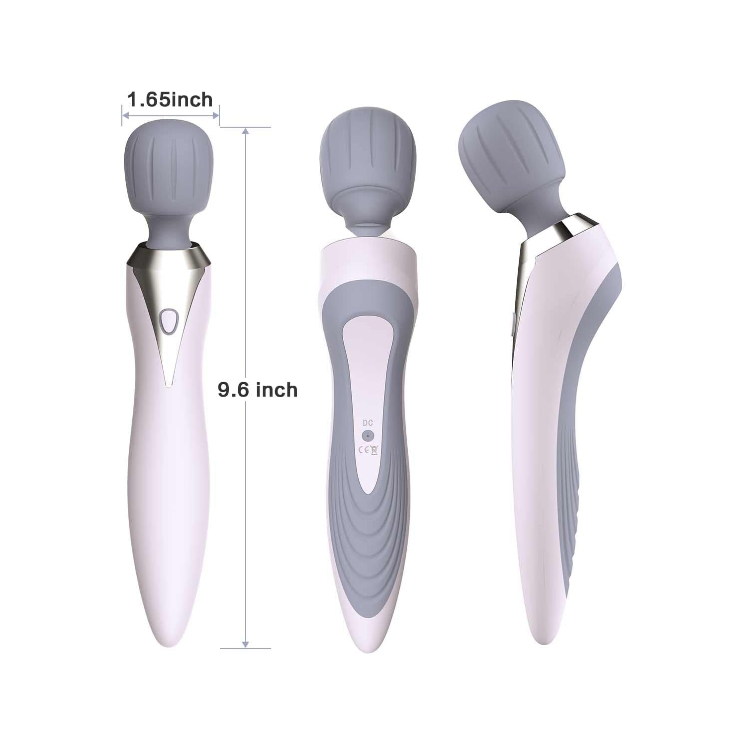 Handheld Cordless Massager Wand,Muscle Massager for Neck Back Shoulder Waist Leg Feet,Portable Full Body Massager,Tension Relief Use,Rechargeable