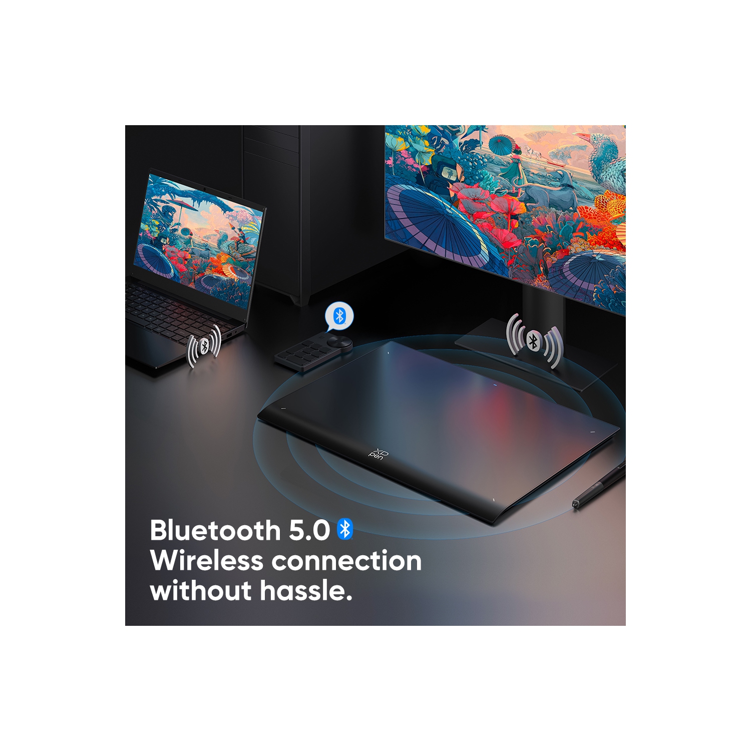 Tablette à dessin numérique sans fil XPPen 11 x 7&nbsp;po Bluetooth avec stylet X3 Pro et mini-molette pour l'animation, l'art numérique et le