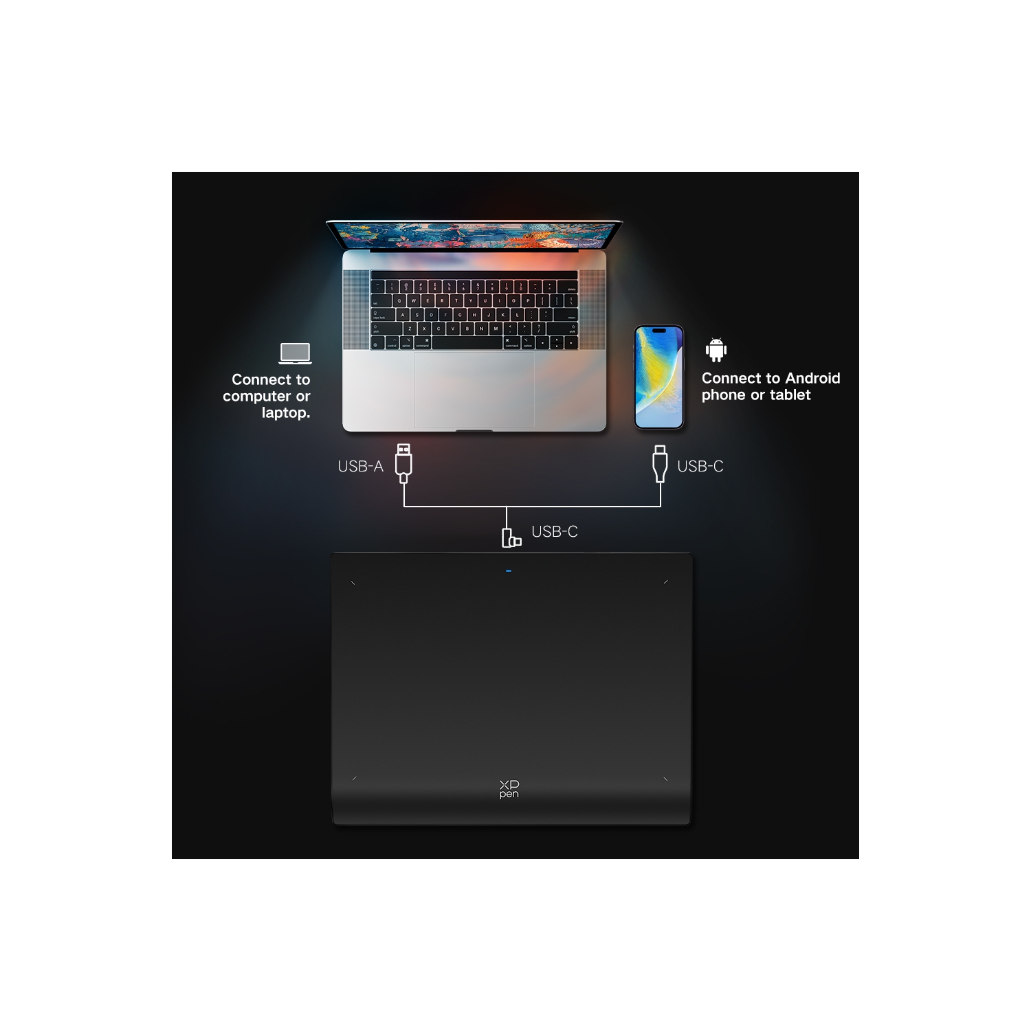 Tablette à dessin numérique sans fil XPPen 11 x 7&nbsp;po Bluetooth avec stylet X3 Pro et mini-molette pour l'animation, l'art numérique et le