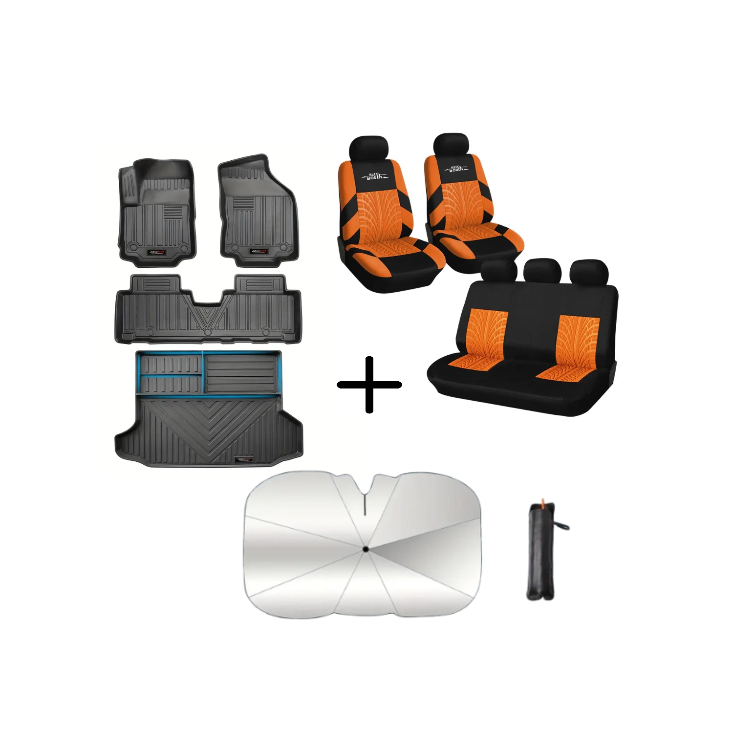 All-Weather Floor Mats, Sunshade Umbrella & Sporty Seat Covers for Chevy Equinox & GMC Terrain