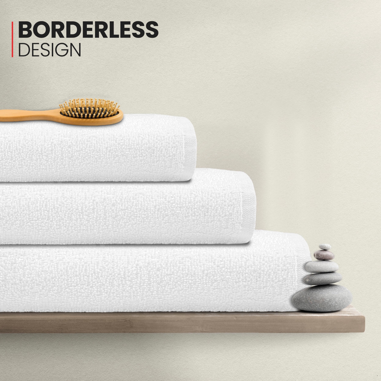 Canadian Linen Yukon Small Bath Towels, 6 Pack, 22"x44", Soft Absorbent Cotton Quick Dry Lightweight Bath Towels Set for Salon Nursing Hospital, White