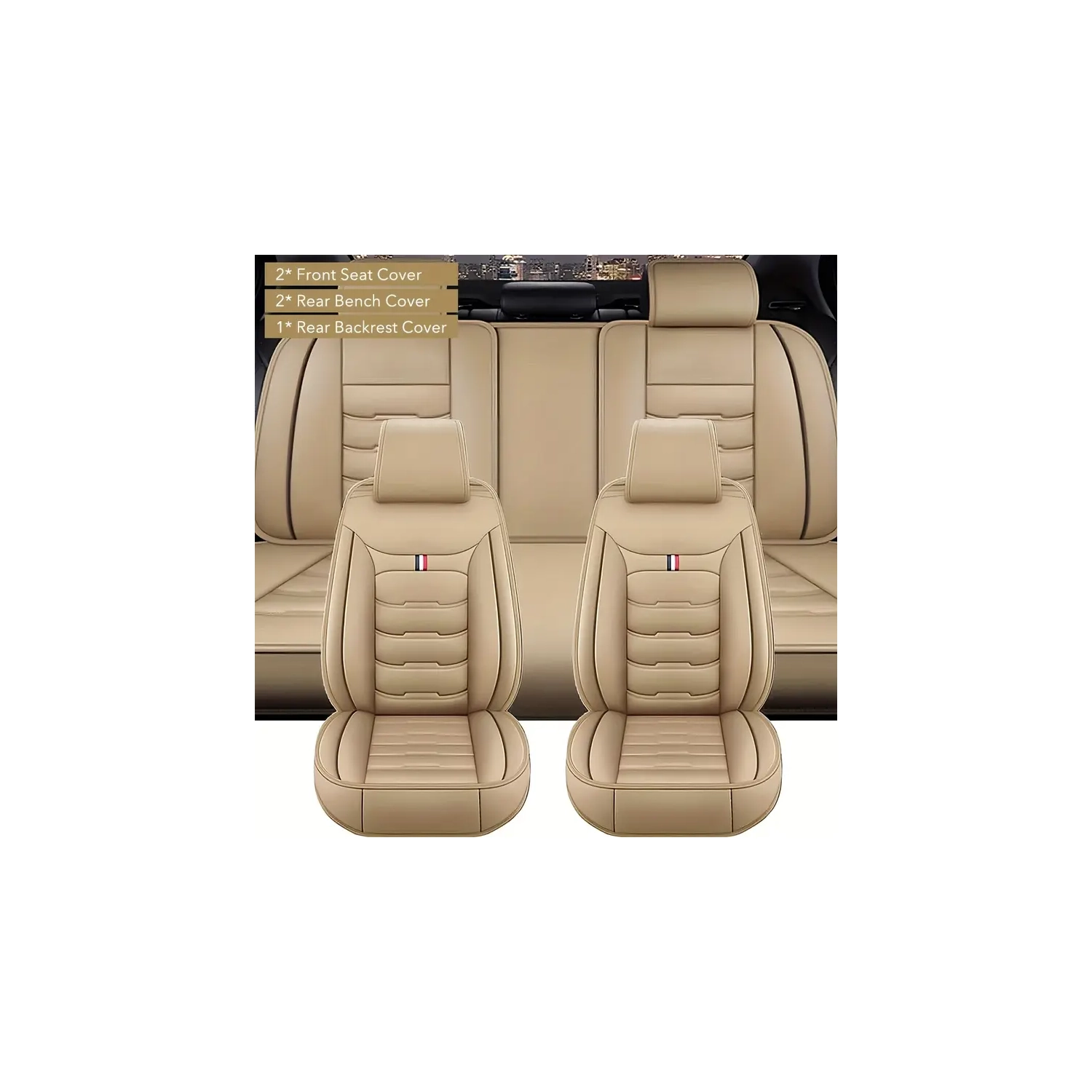 All-Weather Floor Mats for Ford Explorer 2020-2023, Car Sunshades & Full Surround Seat Covers