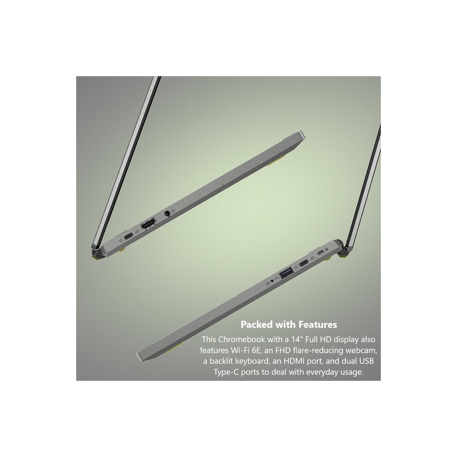 Acer 14" FHD i3-1215U 1.2GHz Intel UHD Graphics 8GB RAM 128GB SSD Chrome OS Gray Refurbished Good