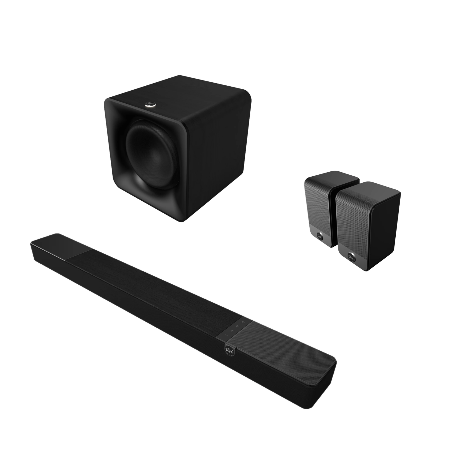 Klipsch Flexus 5.2.2 Dolby ATMOS Soundbar Wireless Home Theater System w/ 10” Subwoofer & Surround Speakers (Powered by Onkyo)
