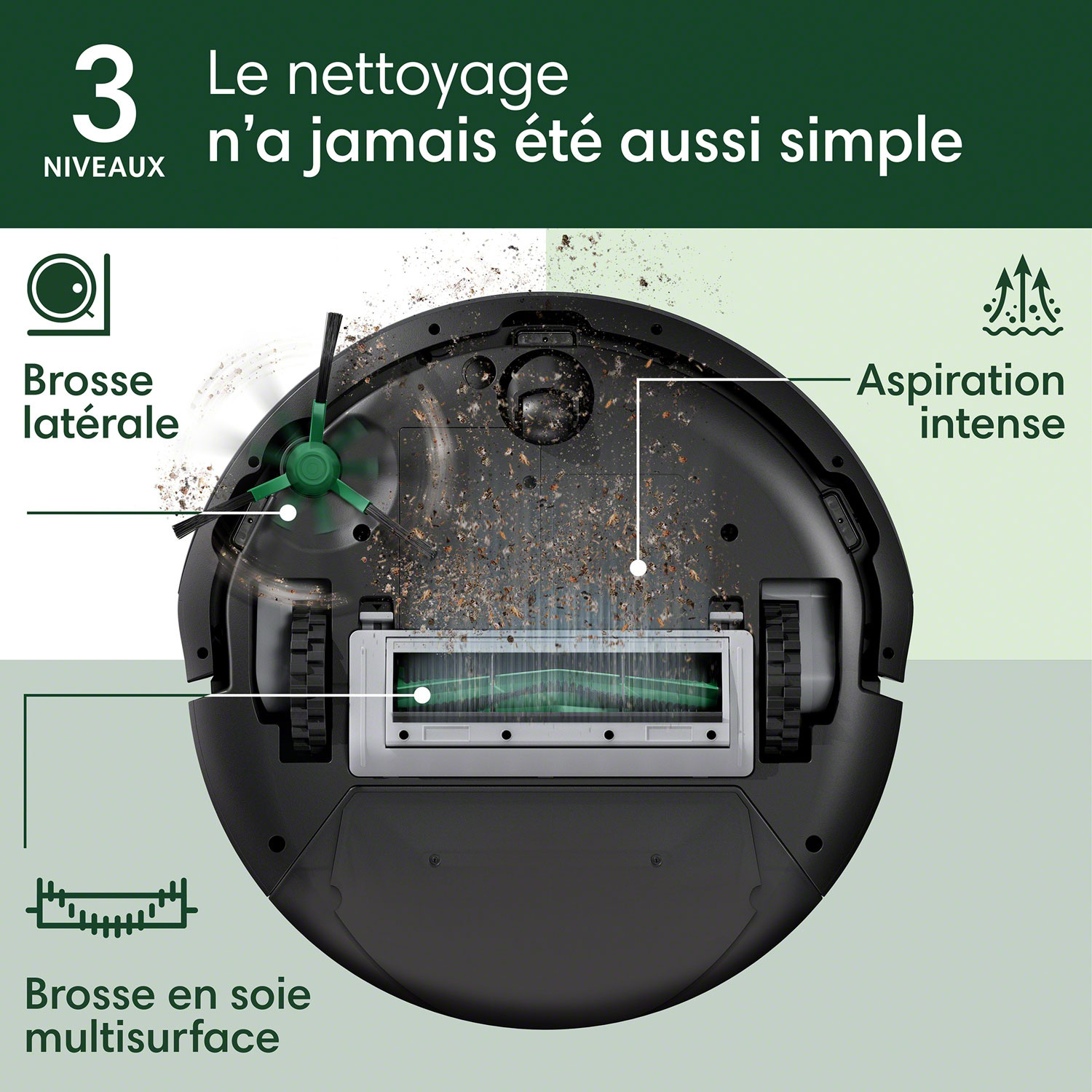 iRobot Roomba 105 Vac Wi-Fi Connected Robot Vacuum - Black