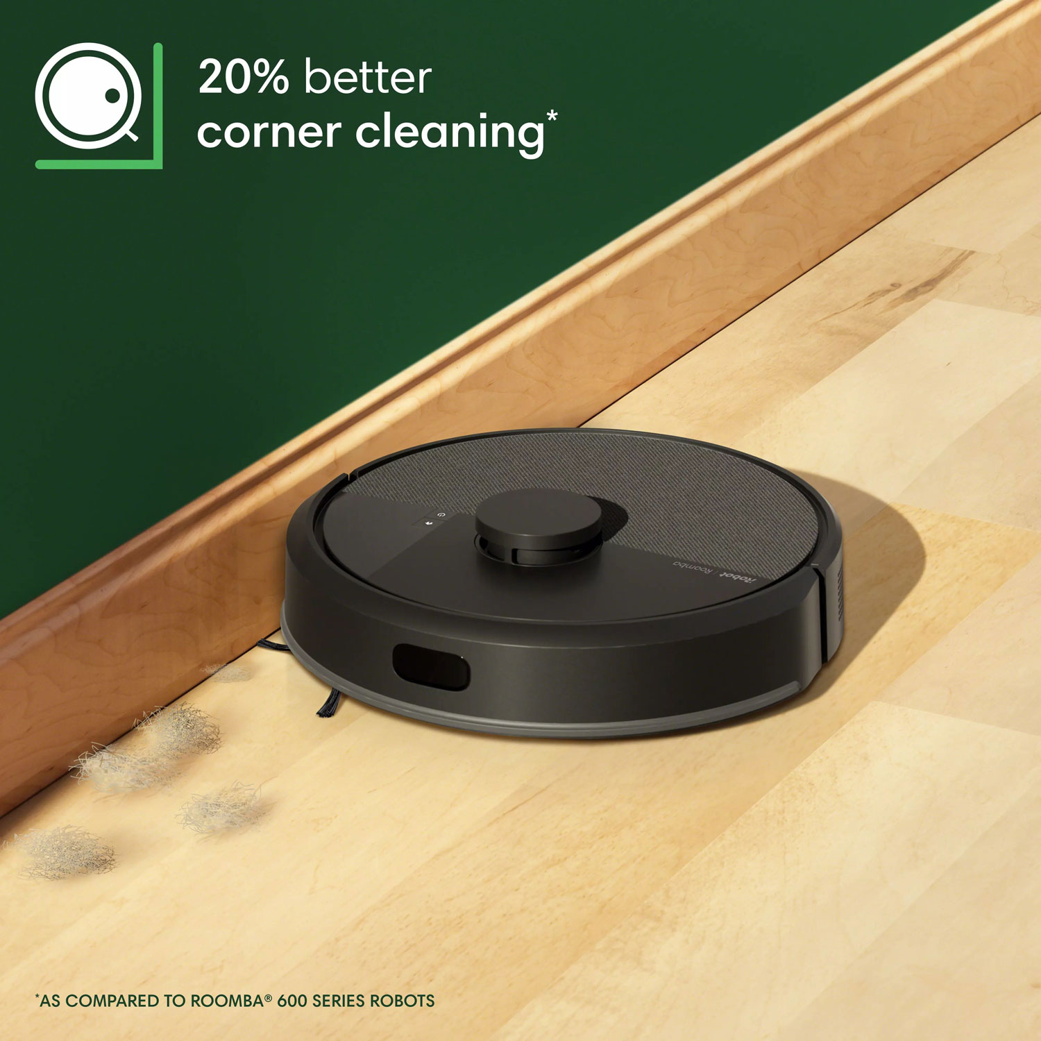 Aspirateur robot connecté Wi-Fi à vidage automatique Roomba 105 Vac d'iRobot - Noir