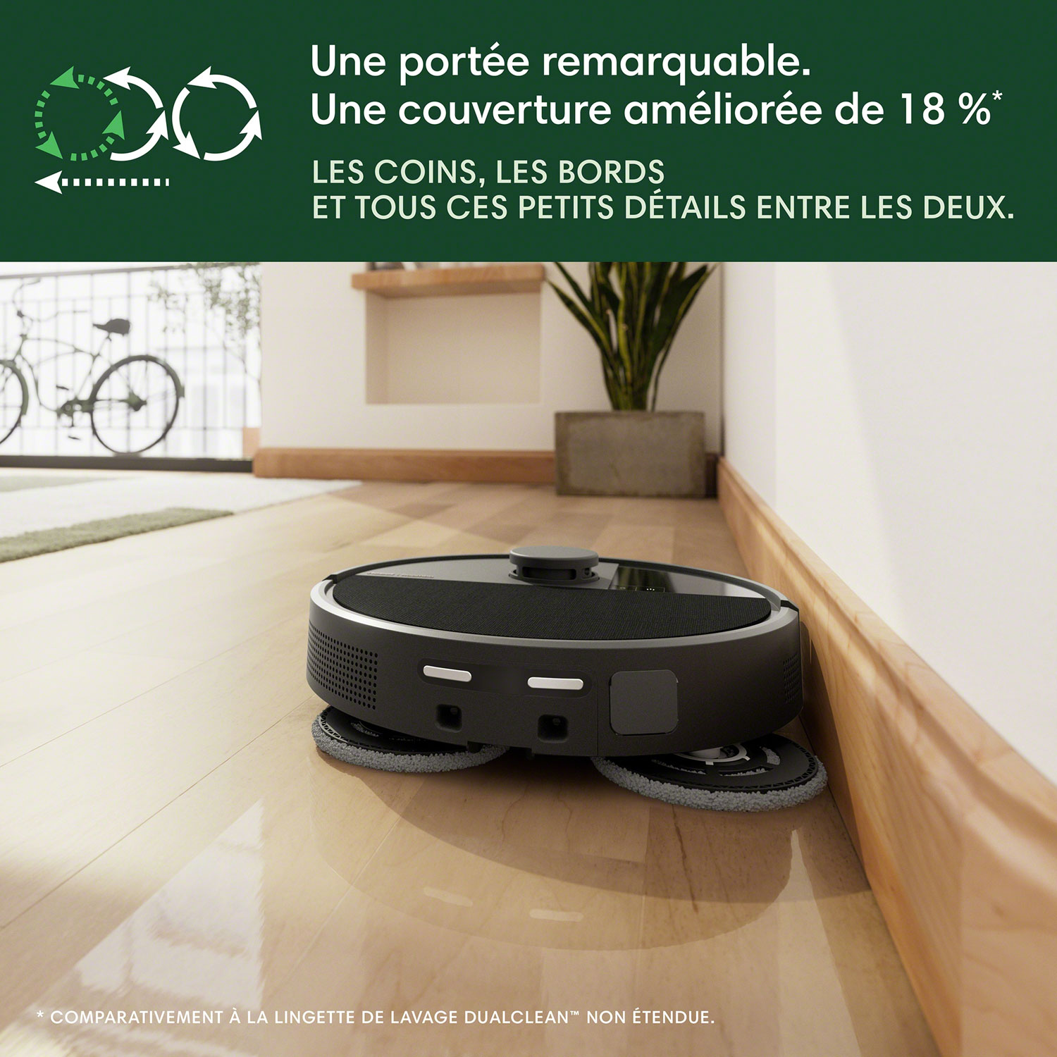 iRobot Roomba Plus 505 Combo Wi-Fi Connected Self-Empty Robot Vacuum & Mop - Black