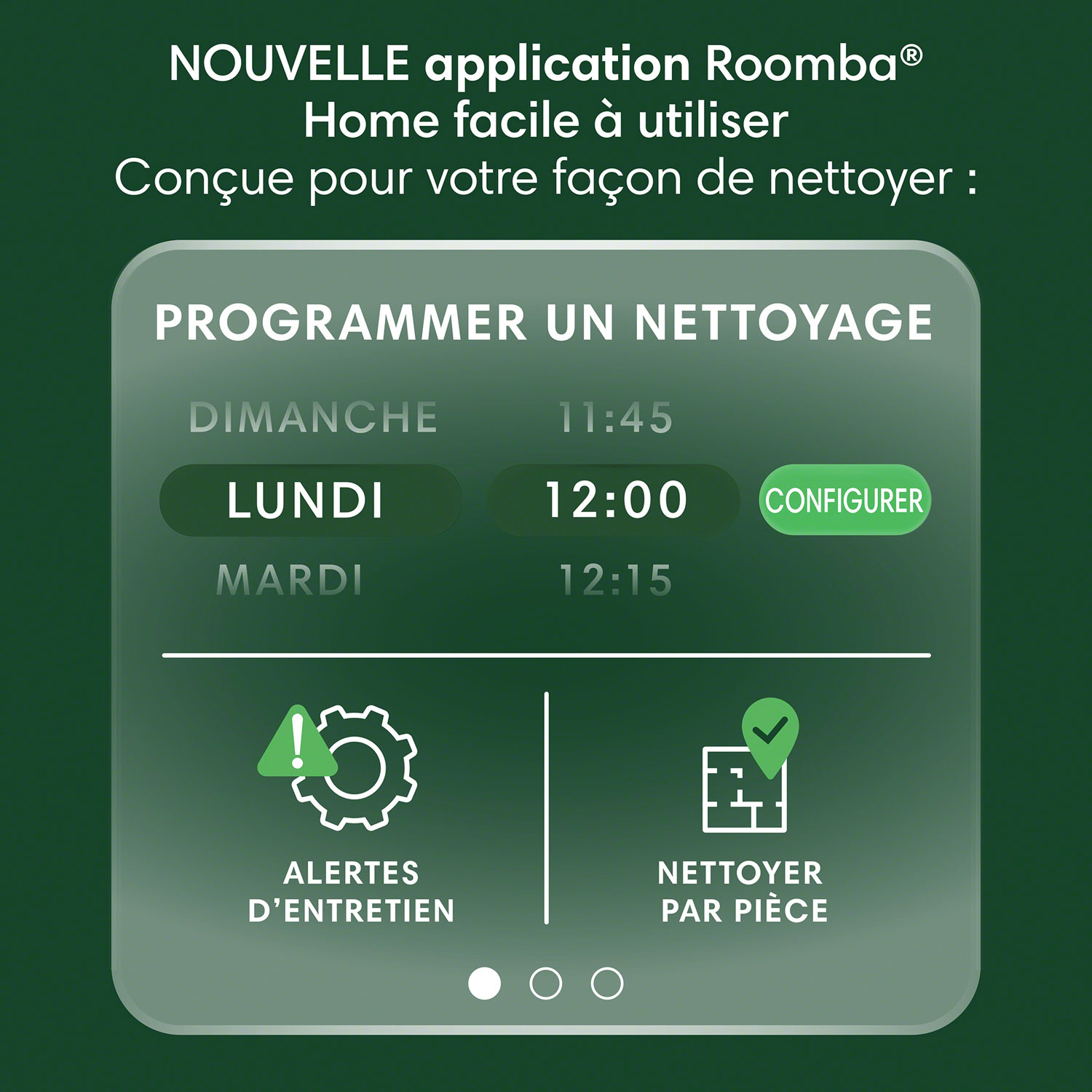Aspirateur robot connecté Wi-Fi Roomba 205 DustCompactor Vac d'iRobot - Noir