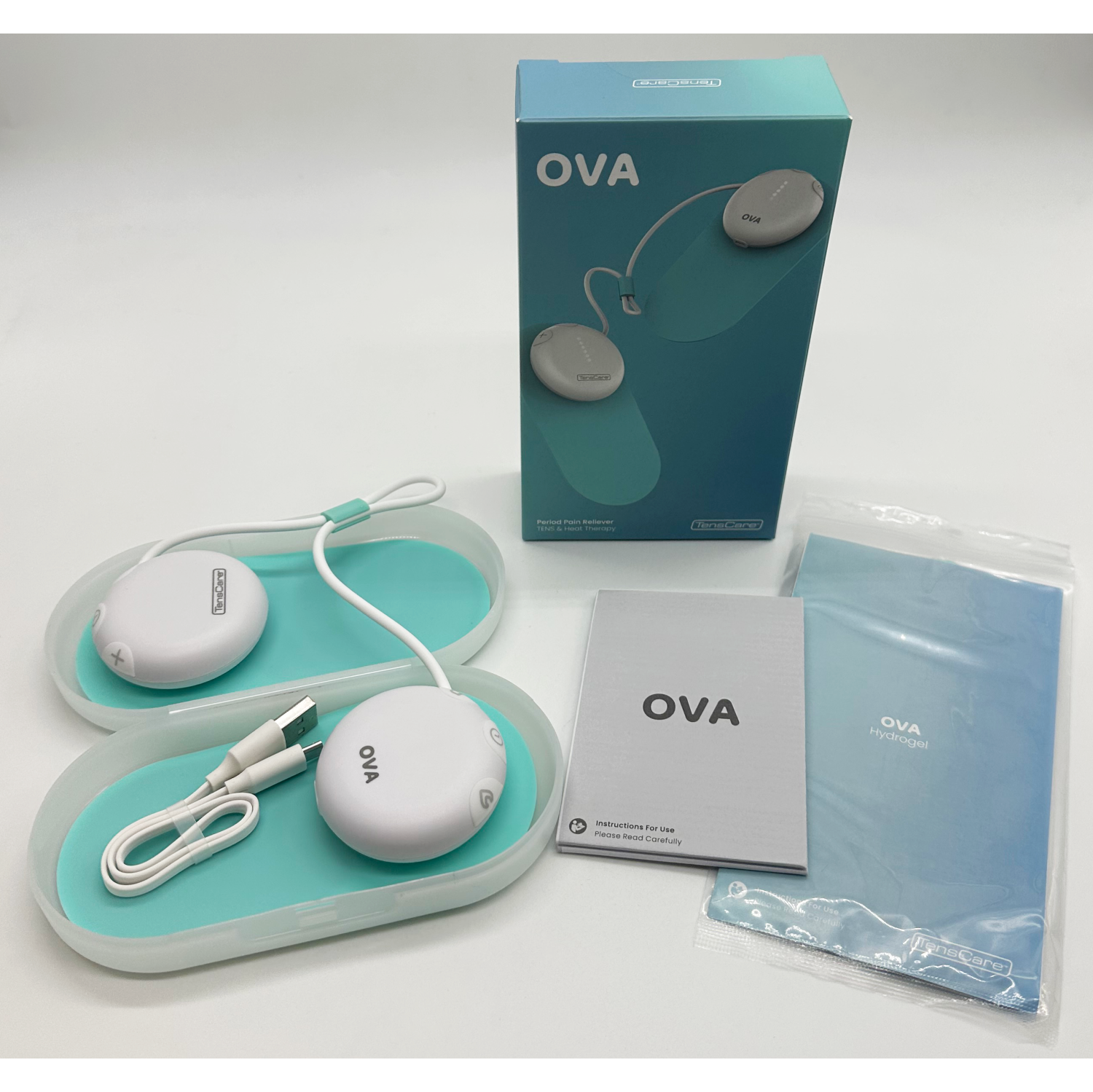 TensCare OVA 3 Period Pain Relief-Combined TENS & Heat Therapy-Safe, clinically Proven, Drug Free Relief from Primary and Secondary Menstrual