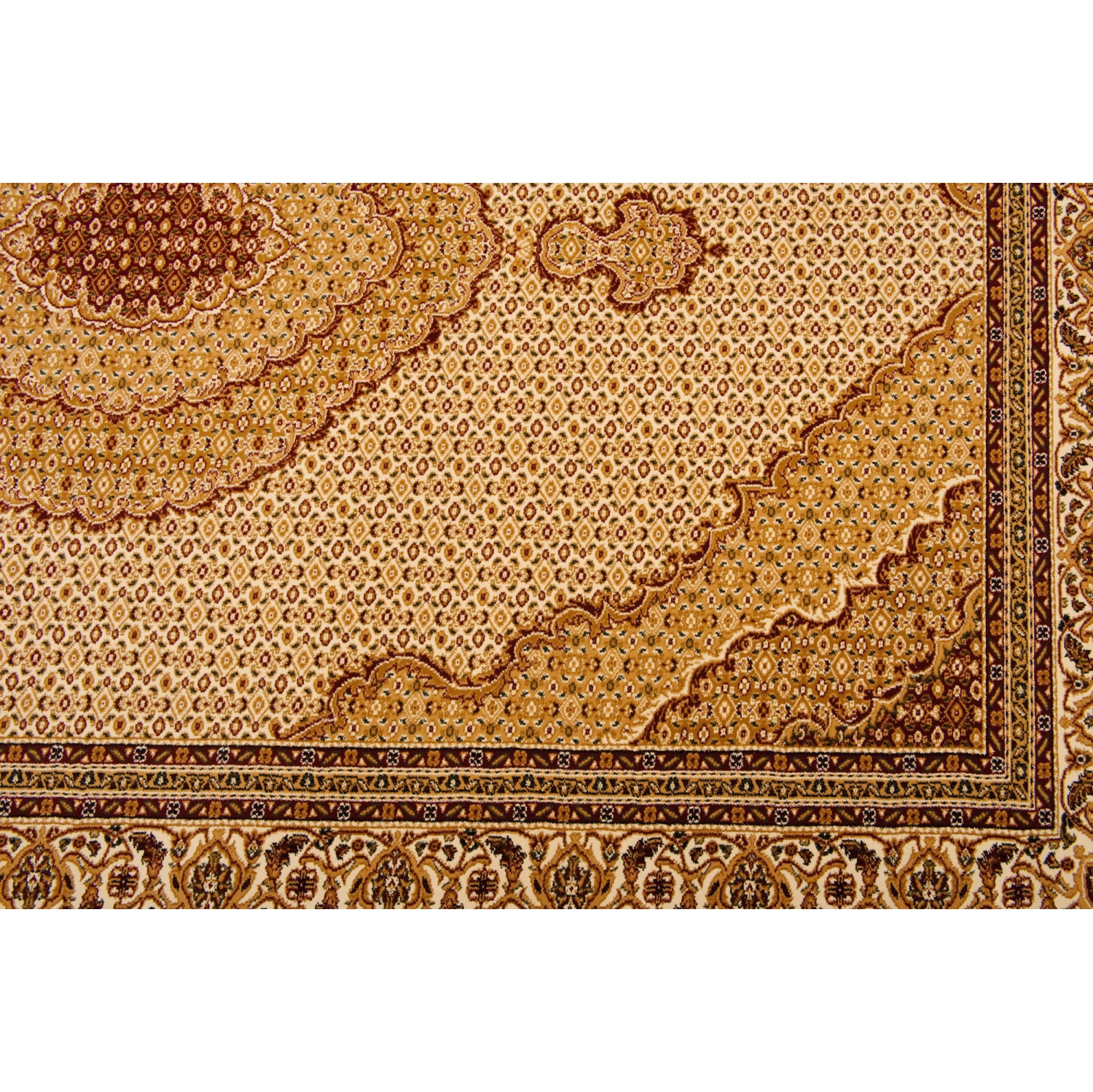 Tapis d'intérieur traditionnel à médaillon persan Branch Faris