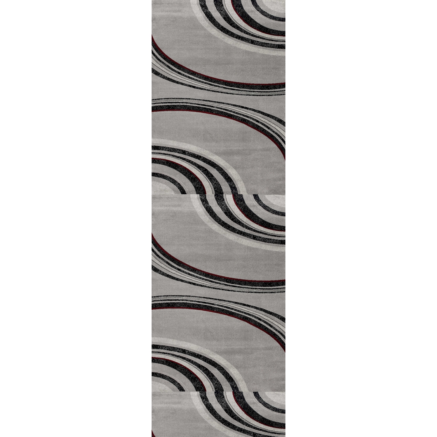 Rug Branch Neri Contemporary Abstract Grey/Black Indoor Area Rug