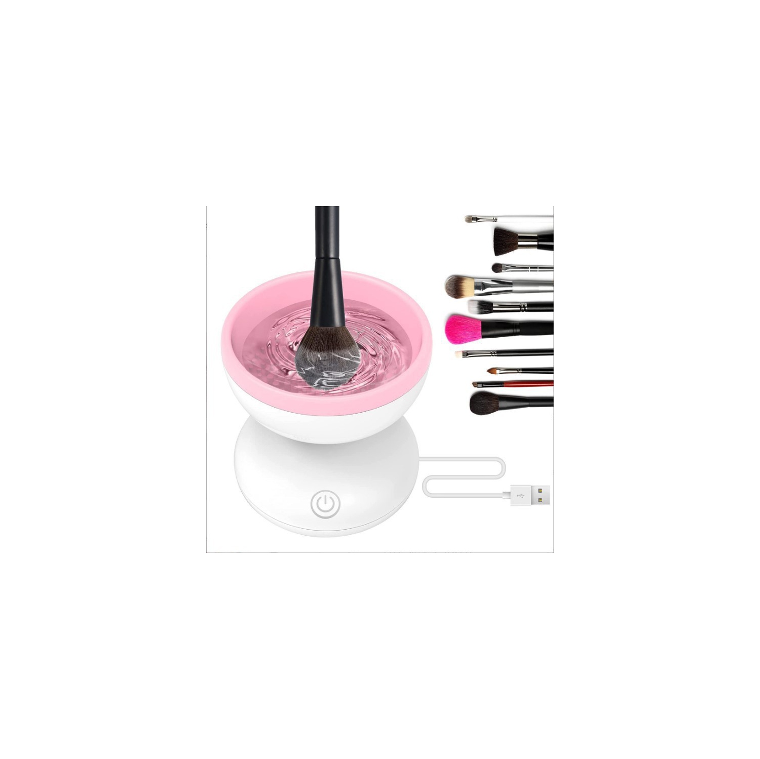 USB Makeup Brush Cleaner, Machine Silicone Electric Cosmetic Brushes Clean Dryer Tool Automatic Wash Makeup Tools