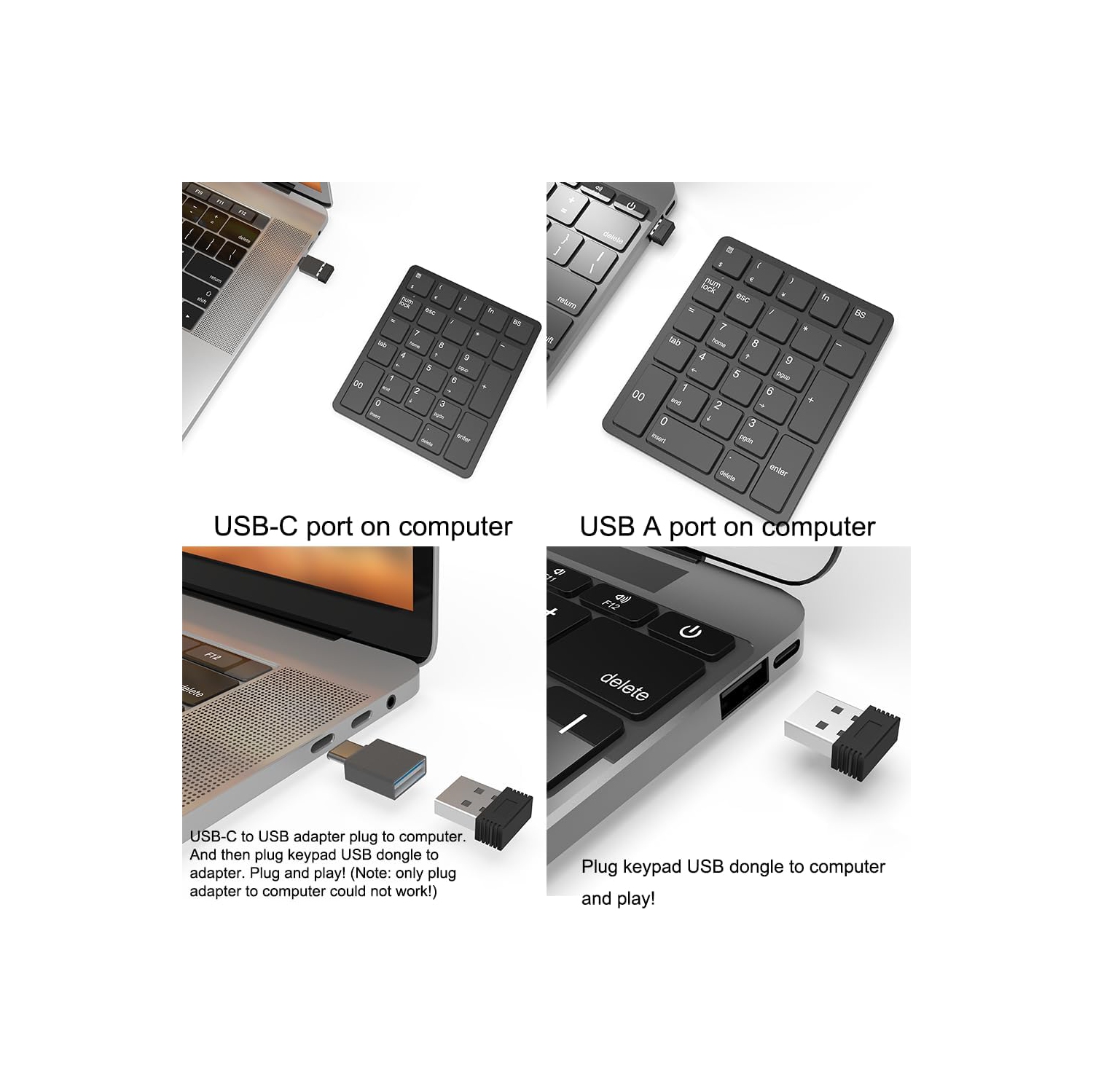 Wireless Number Pads, Numeric Keypad Numpad 26 Keys Portable 2.4 GHz Financial Accounting Number Keyboard Extensions 10 Key USB Keypad