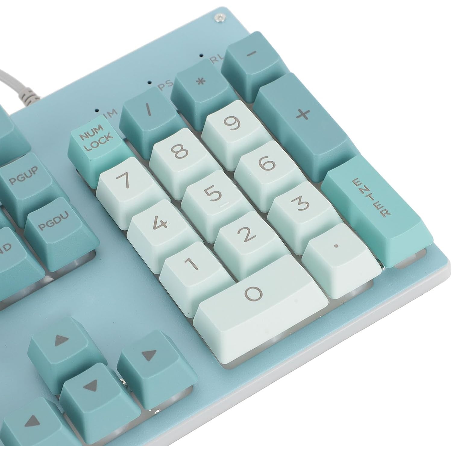 Upgraded Large Print Computer Keyboard, No Delay USB Wired Backlit Keyboard with Metal Panel,