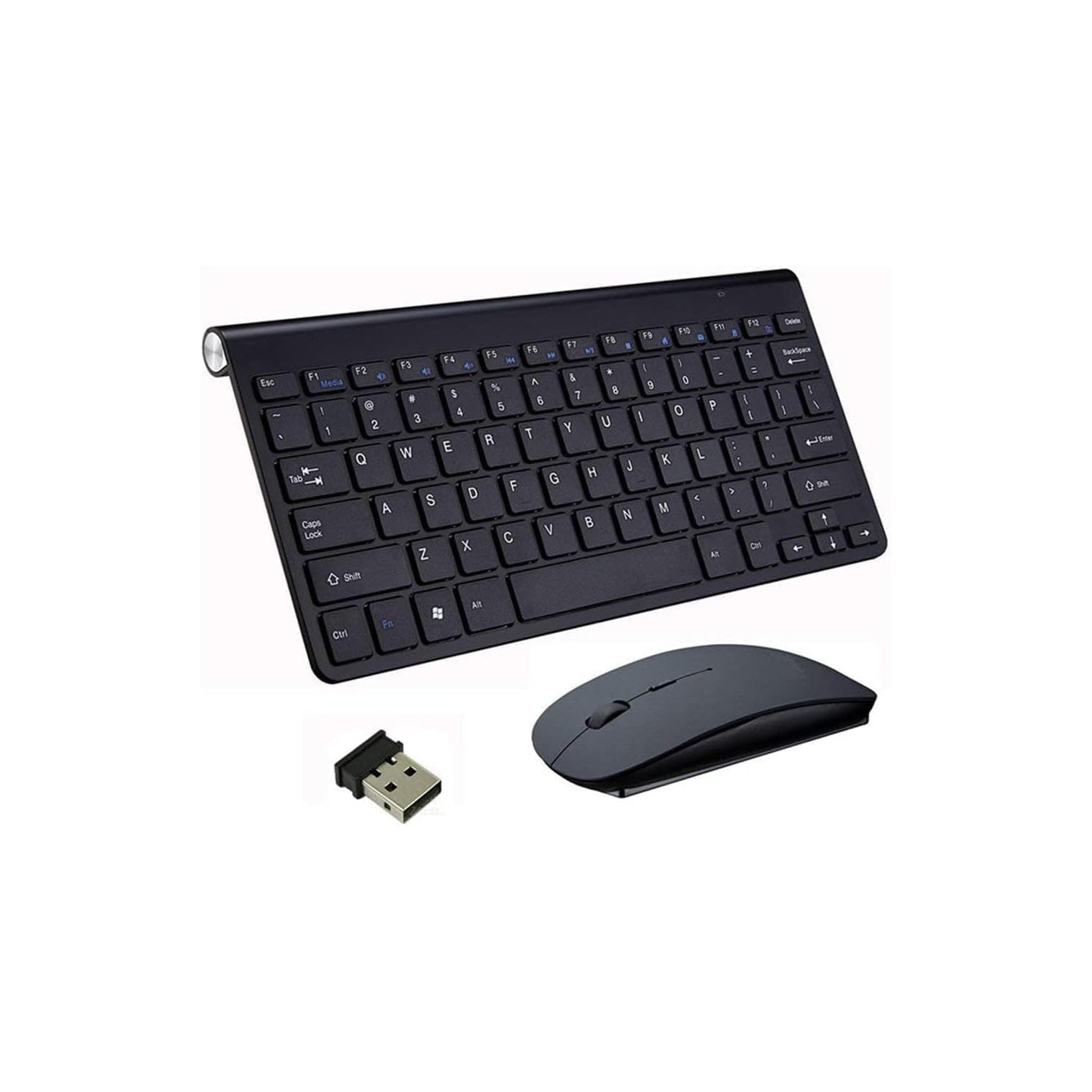 Wireless Keyboard and Mouse Set,Portable 2.4G Keyboard and Mouse Combo,Wireless Keyboard and DPI Adjustable Mouse