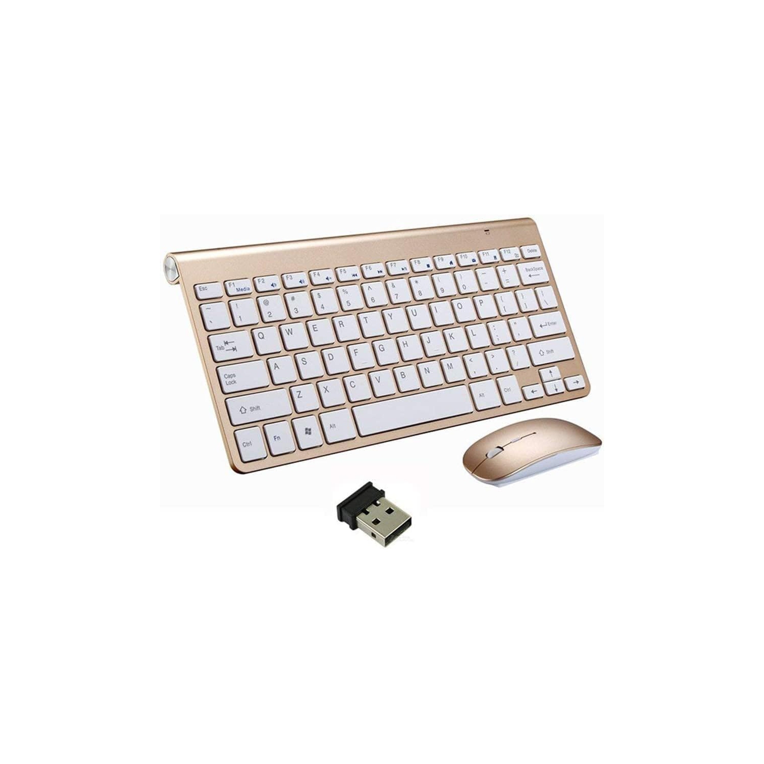 Wireless Keyboard and Mouse Set,Portable 2.4G Keyboard and Mouse Combo,Wireless Keyboard and DPI Adjustable Mouse