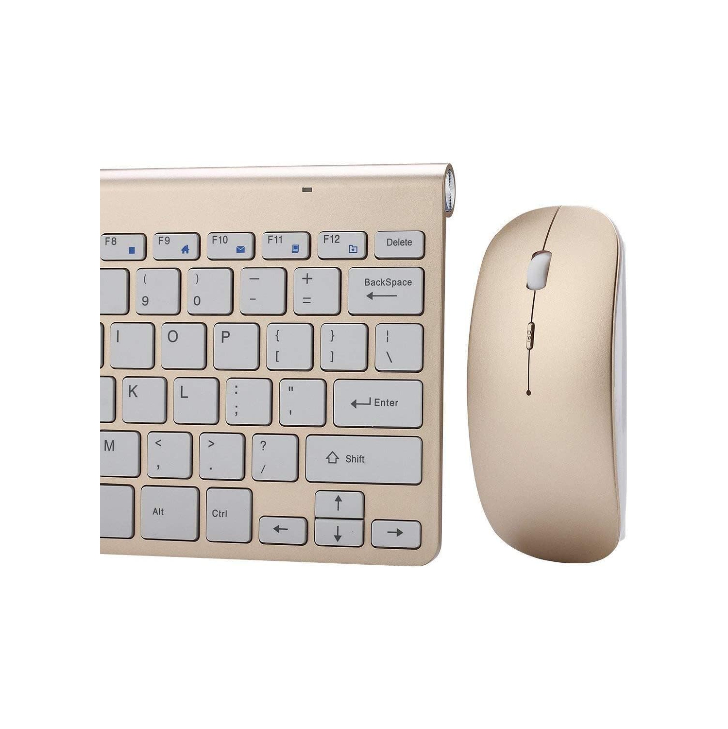 Wireless Keyboard and Mouse Set,Portable 2.4G Keyboard and Mouse Combo,Wireless Keyboard and DPI Adjustable Mouse