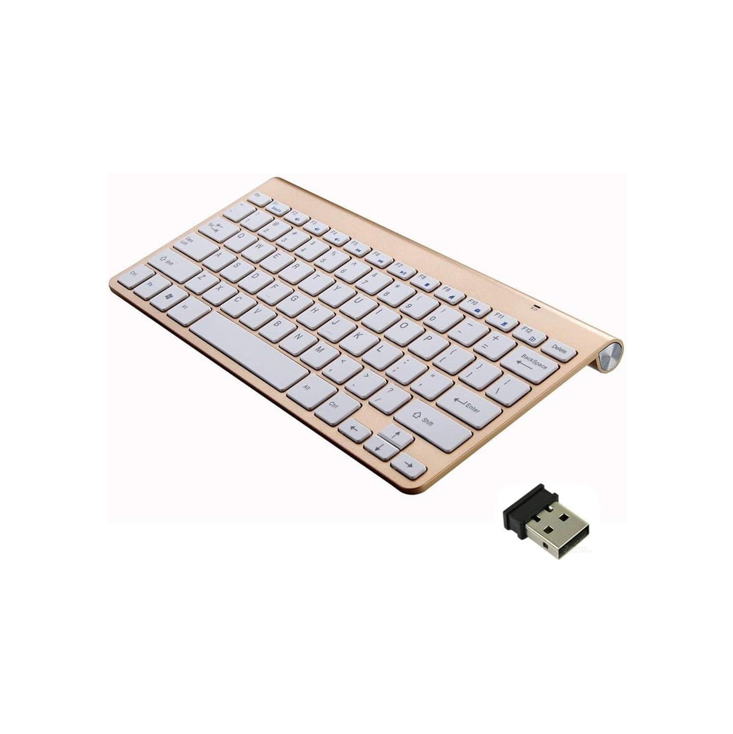 Wireless Keyboard and Mouse Set,Portable 2.4G Keyboard and Mouse Combo,Wireless Keyboard and DPI Adjustable Mouse