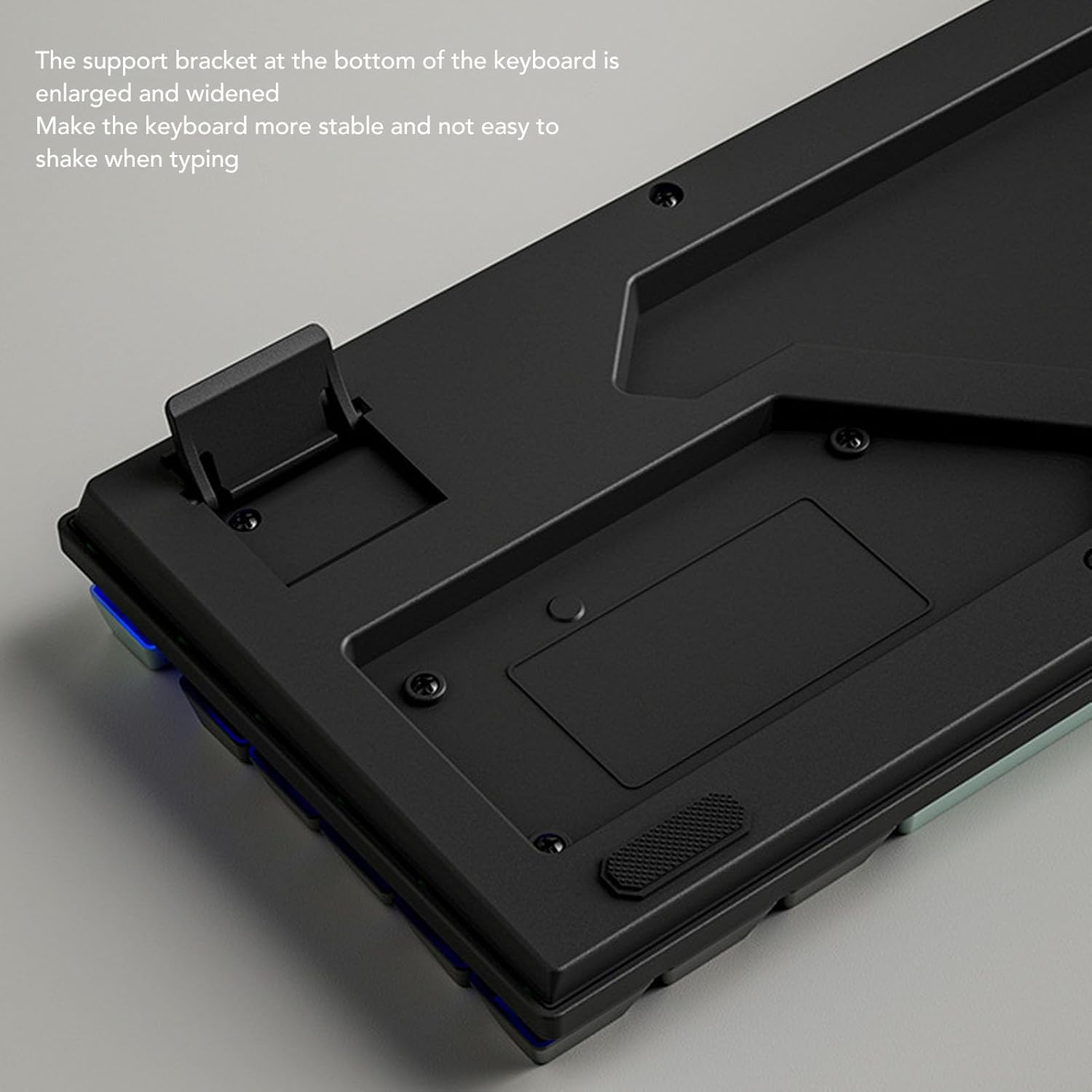 Upgraded Large Print Computer Keyboard, No Delay USB Wired Backlit Keyboard with Metal Panel,