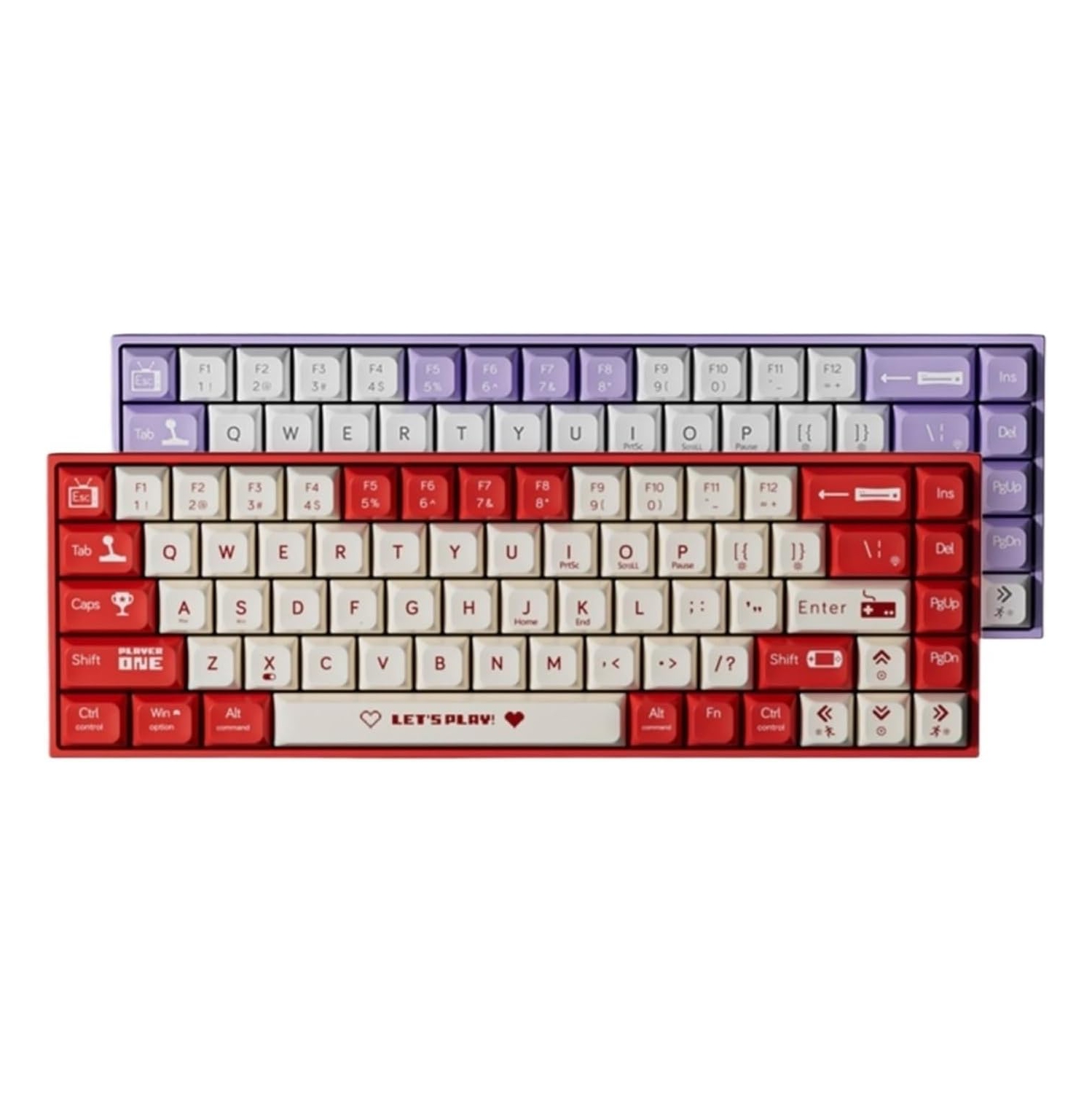 Clavier de jeu mécanique avec fil 60 %, remplaçable à chaud, rétroéclairage RVB arc-en-ciel, impression UV et contrôle du son EVA, programmable,